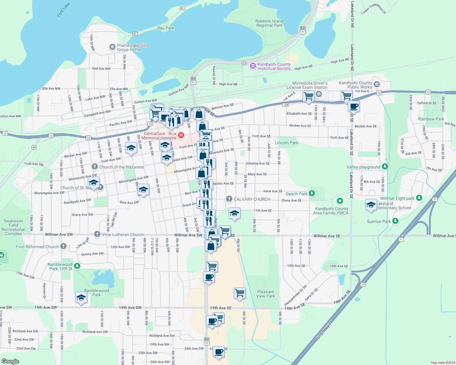 309 Augusta Avenue Southeast, Willmar MN Walk Score