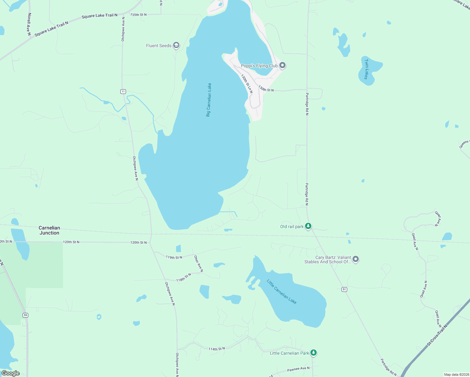 map of restaurants, bars, coffee shops, grocery stores, and more near 12180 Panama Avenue North in Stillwater