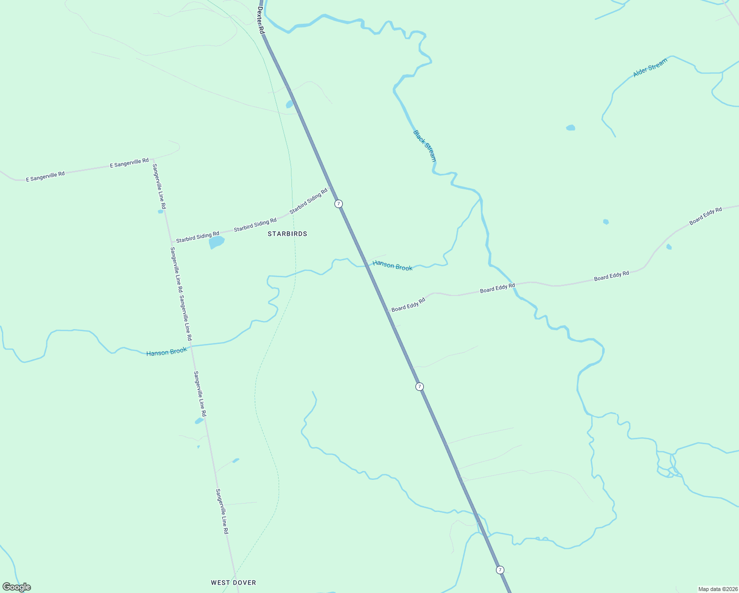 map of restaurants, bars, coffee shops, grocery stores, and more near 1793 Dexter Road in Dover-Foxcroft