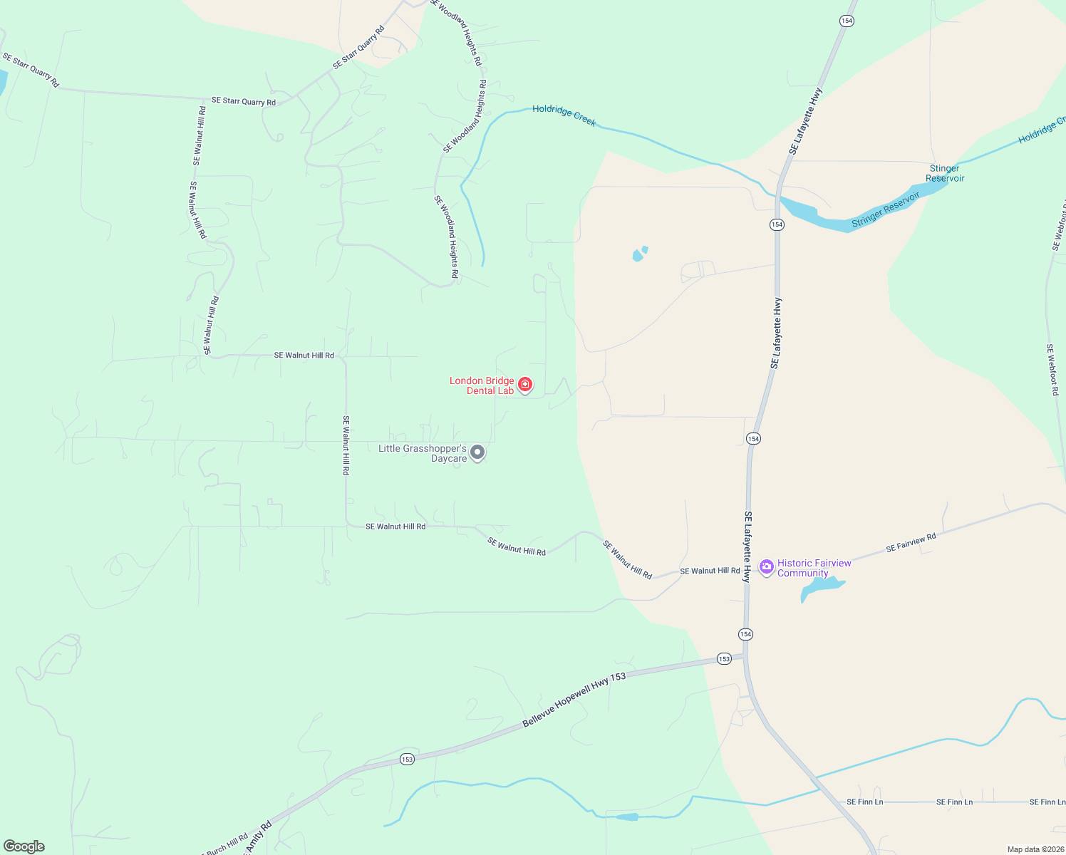 map of restaurants, bars, coffee shops, grocery stores, and more near 10420 Southeast Hillview Drive in Amity