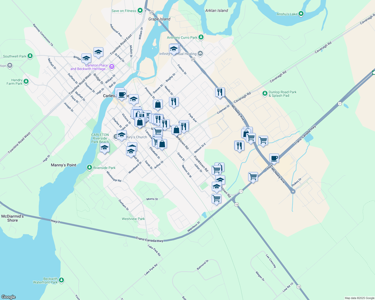 212 Franktown Road, Carleton Place ON Walk Score