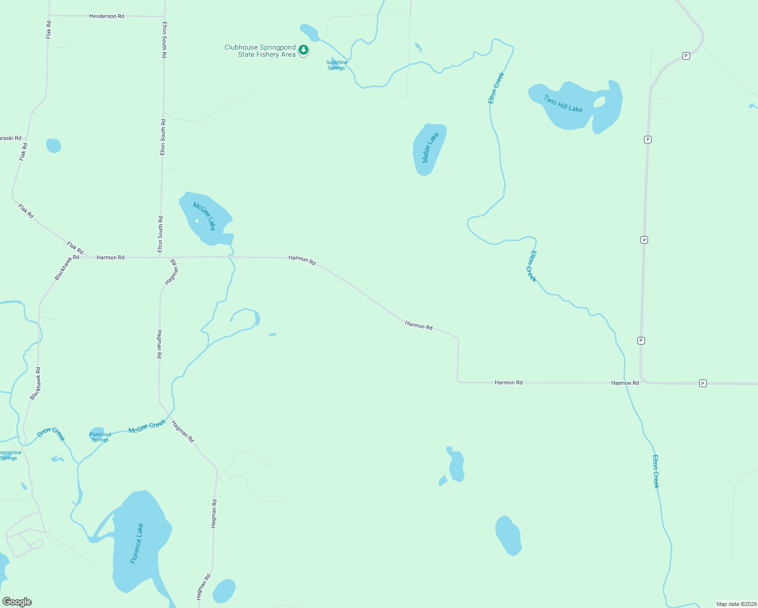 map of restaurants, bars, coffee shops, grocery stores, and more near Harmon Road in Elton
