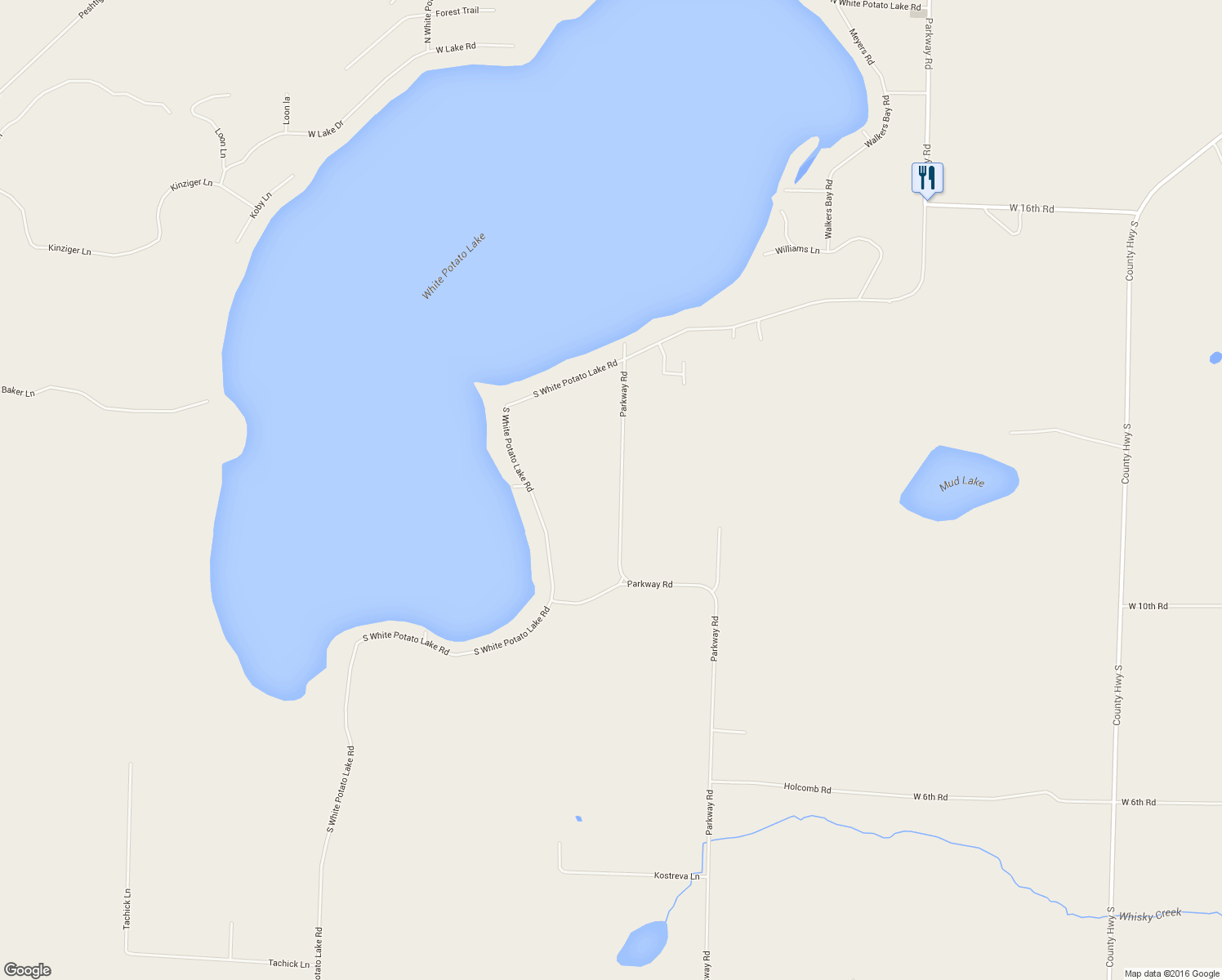 map of restaurants, bars, coffee shops, grocery stores, and more near 12841 Parkway Road in Pound