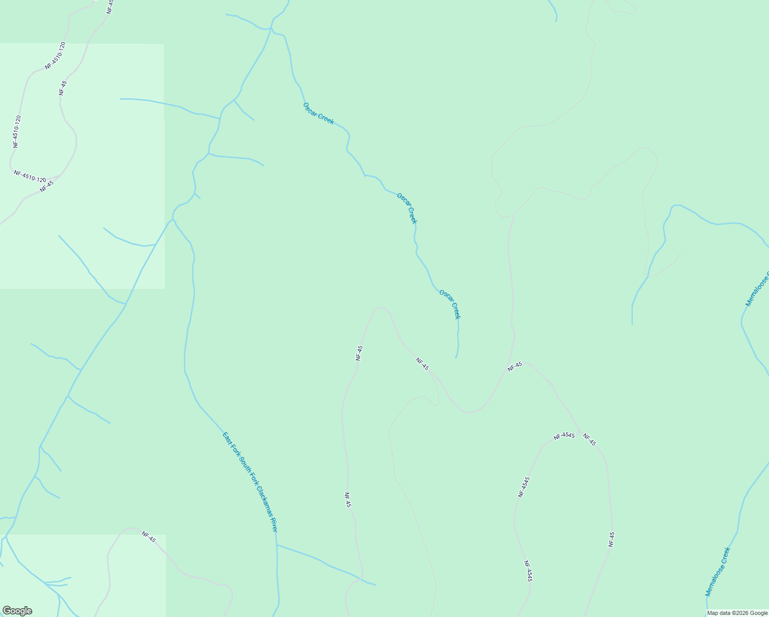 map of restaurants, bars, coffee shops, grocery stores, and more near National Forest Development Road 45 in Estacada