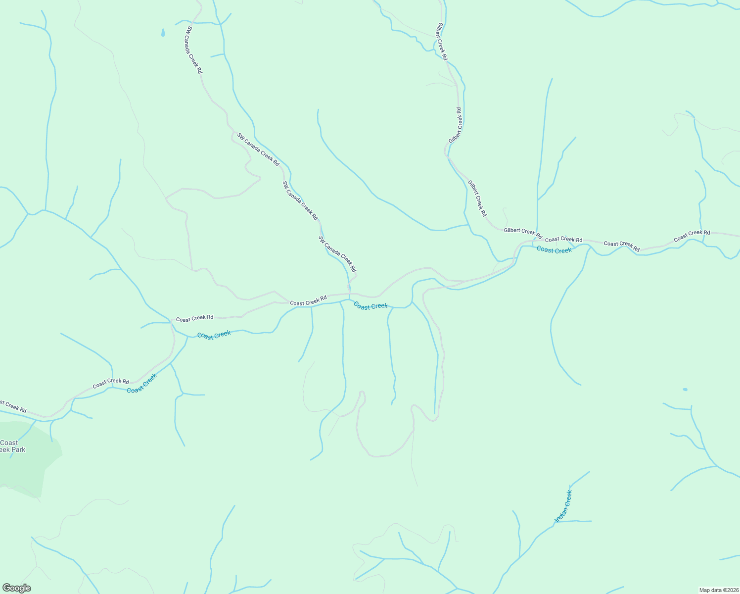 map of restaurants, bars, coffee shops, grocery stores, and more near Coast Creek Road in Willamina