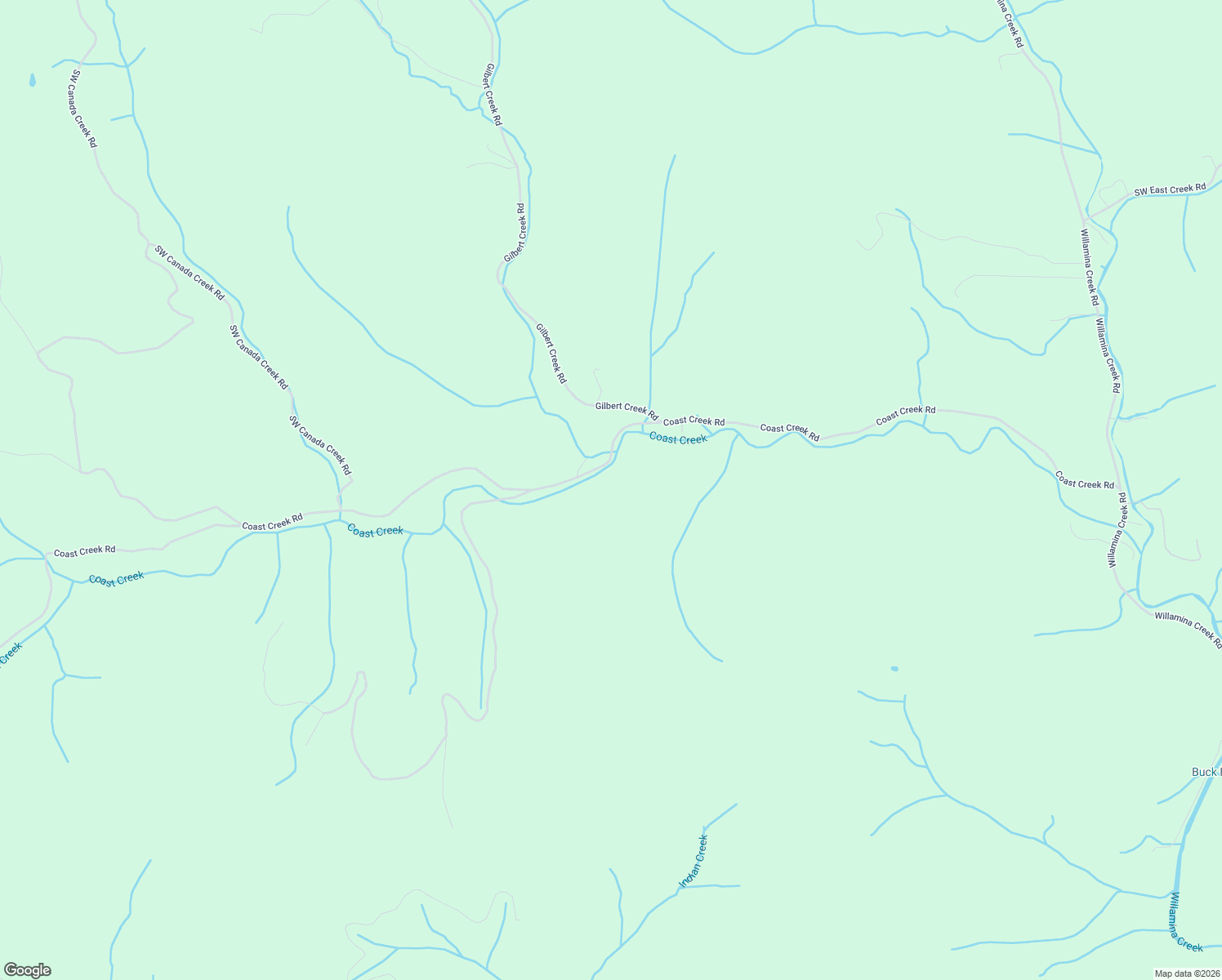 map of restaurants, bars, coffee shops, grocery stores, and more near 40170 Coast Creek Road in Willamina