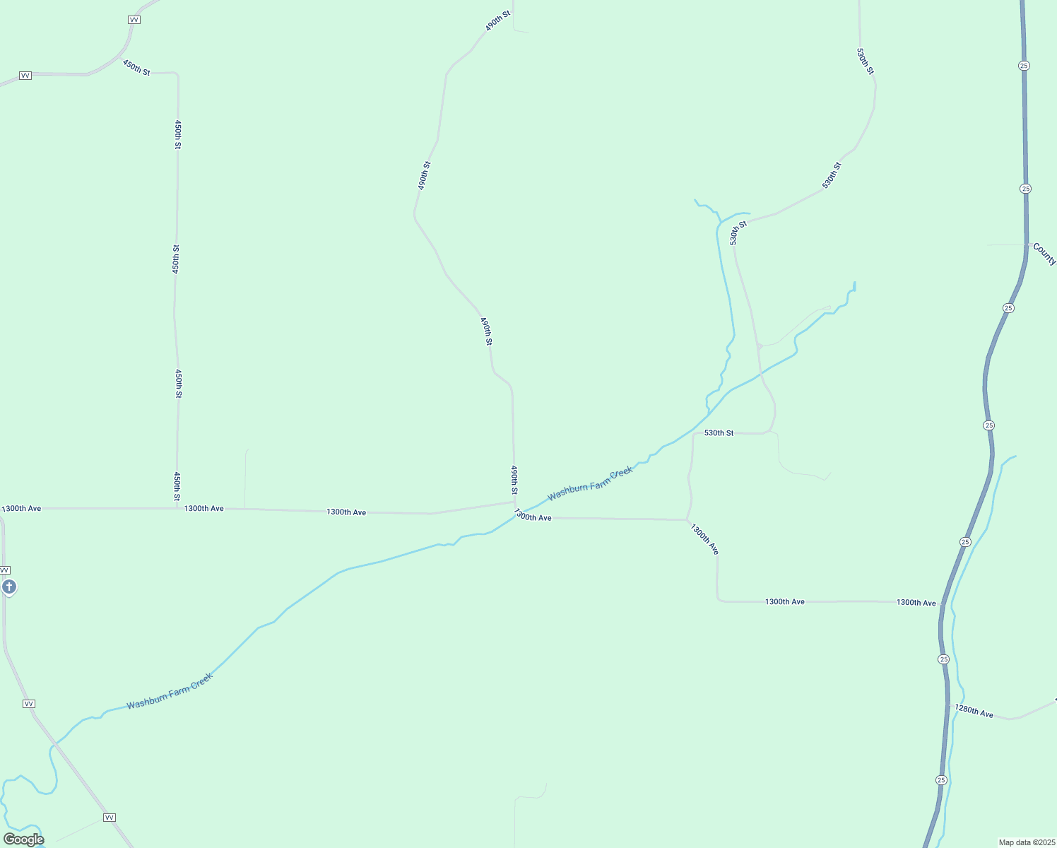 map of restaurants, bars, coffee shops, grocery stores, and more near N13088 490th Street in Ridgeland