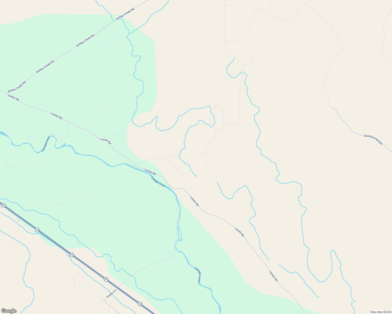 map of restaurants, bars, coffee shops, grocery stores, and more near 36 Hawk Road in Salmon