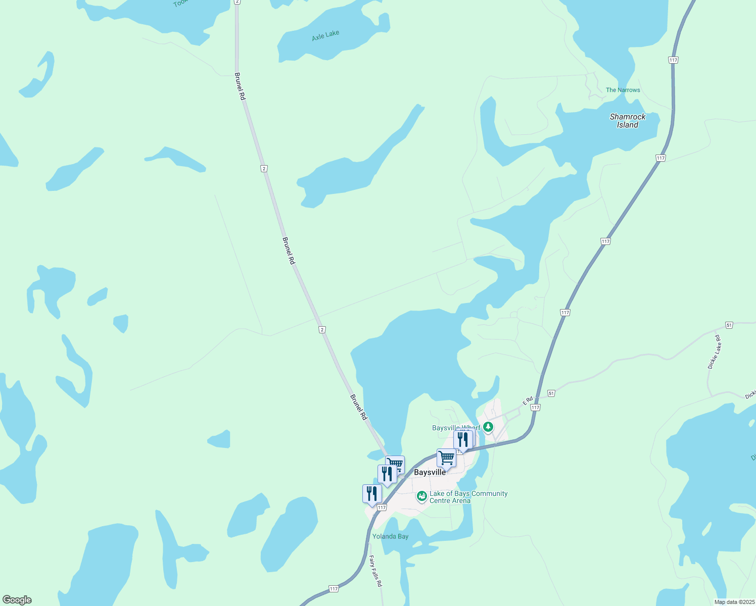 1044 Burlmarie Road, Baysville ON Walk Score