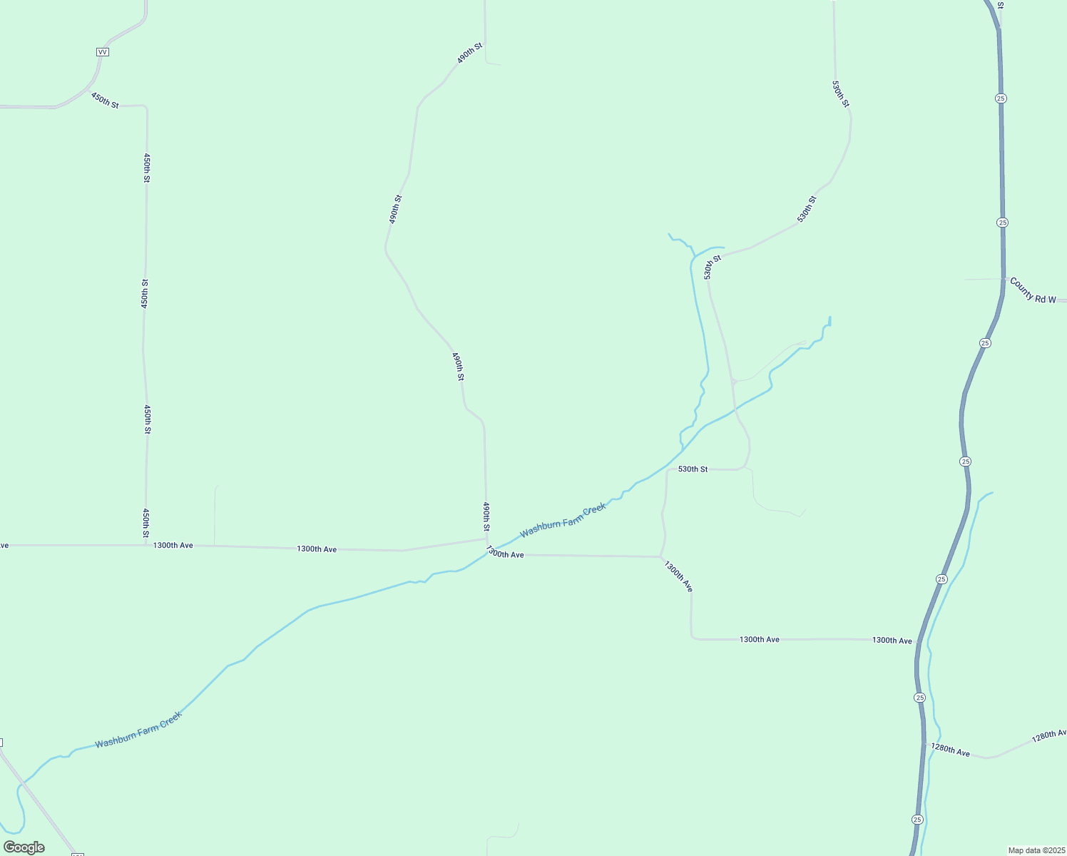 map of restaurants, bars, coffee shops, grocery stores, and more near N13088 490th Street in Ridgeland