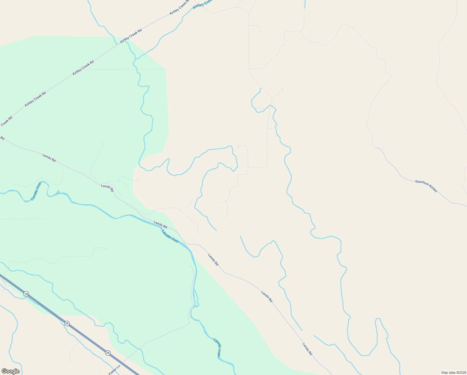 map of restaurants, bars, coffee shops, grocery stores, and more near Hawk Road in Salmon