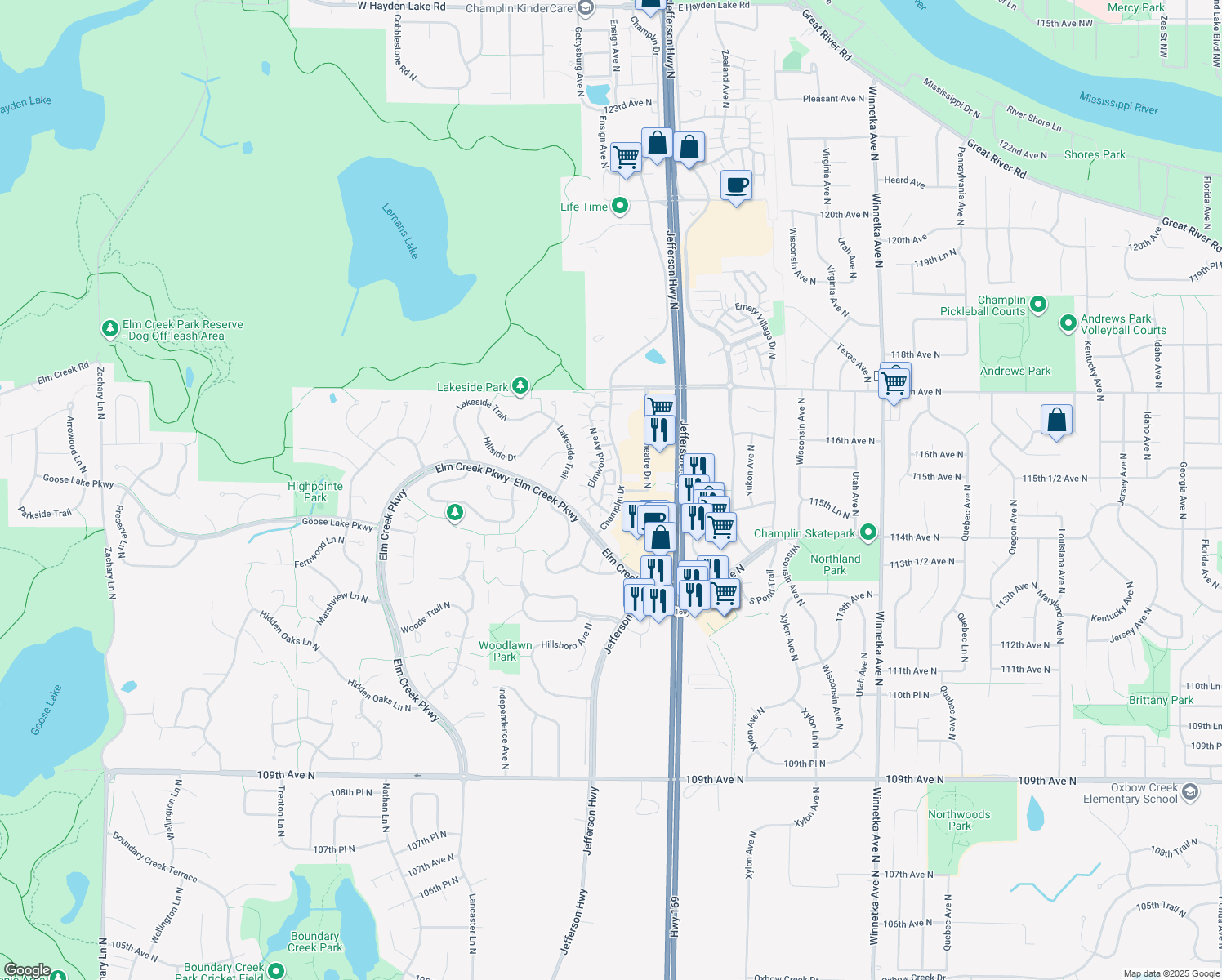 11442 Elmwood Avenue North, Champlin MN Walk Score