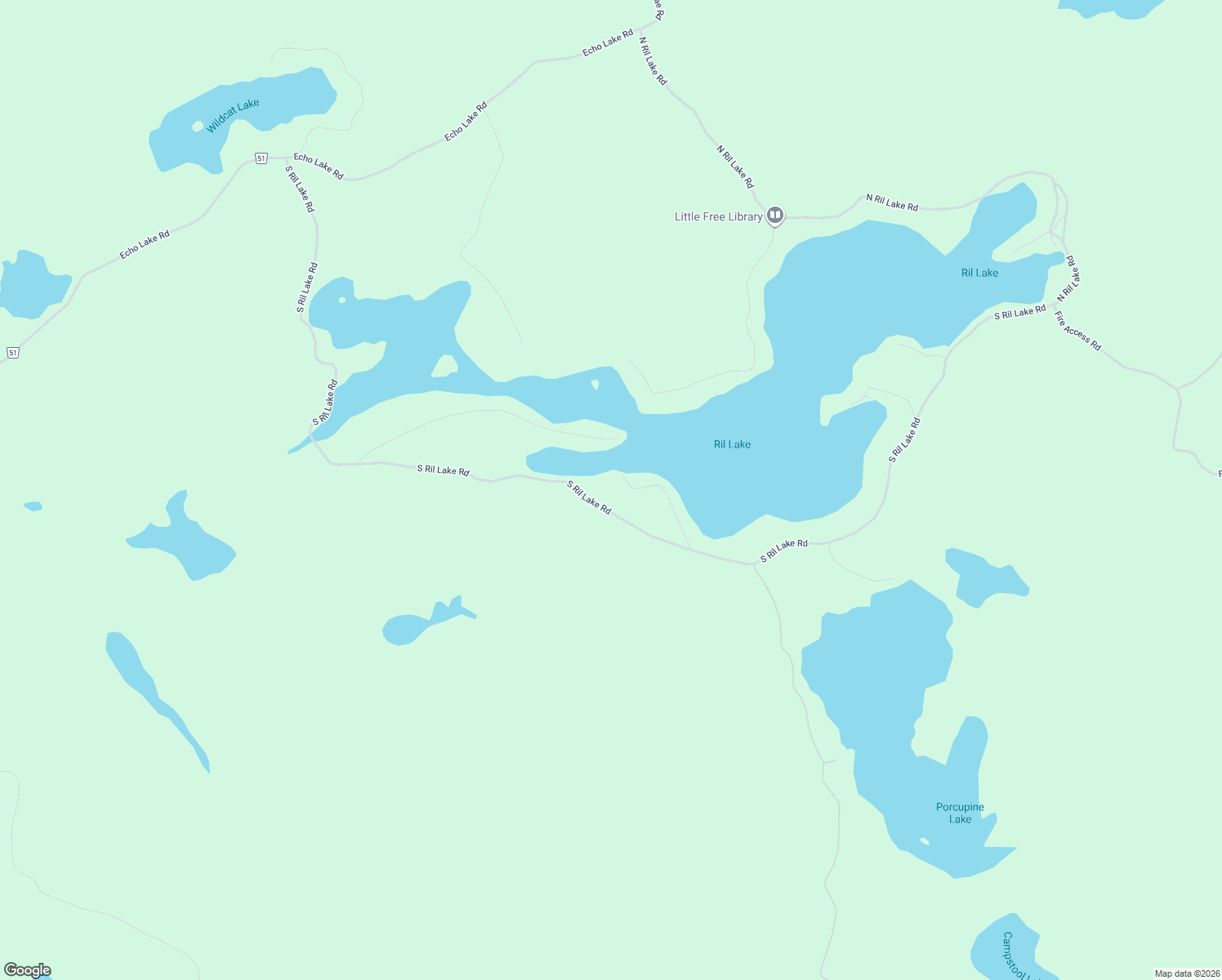map of restaurants, bars, coffee shops, grocery stores, and more near 1269 South Ril Lake Road in Baysville