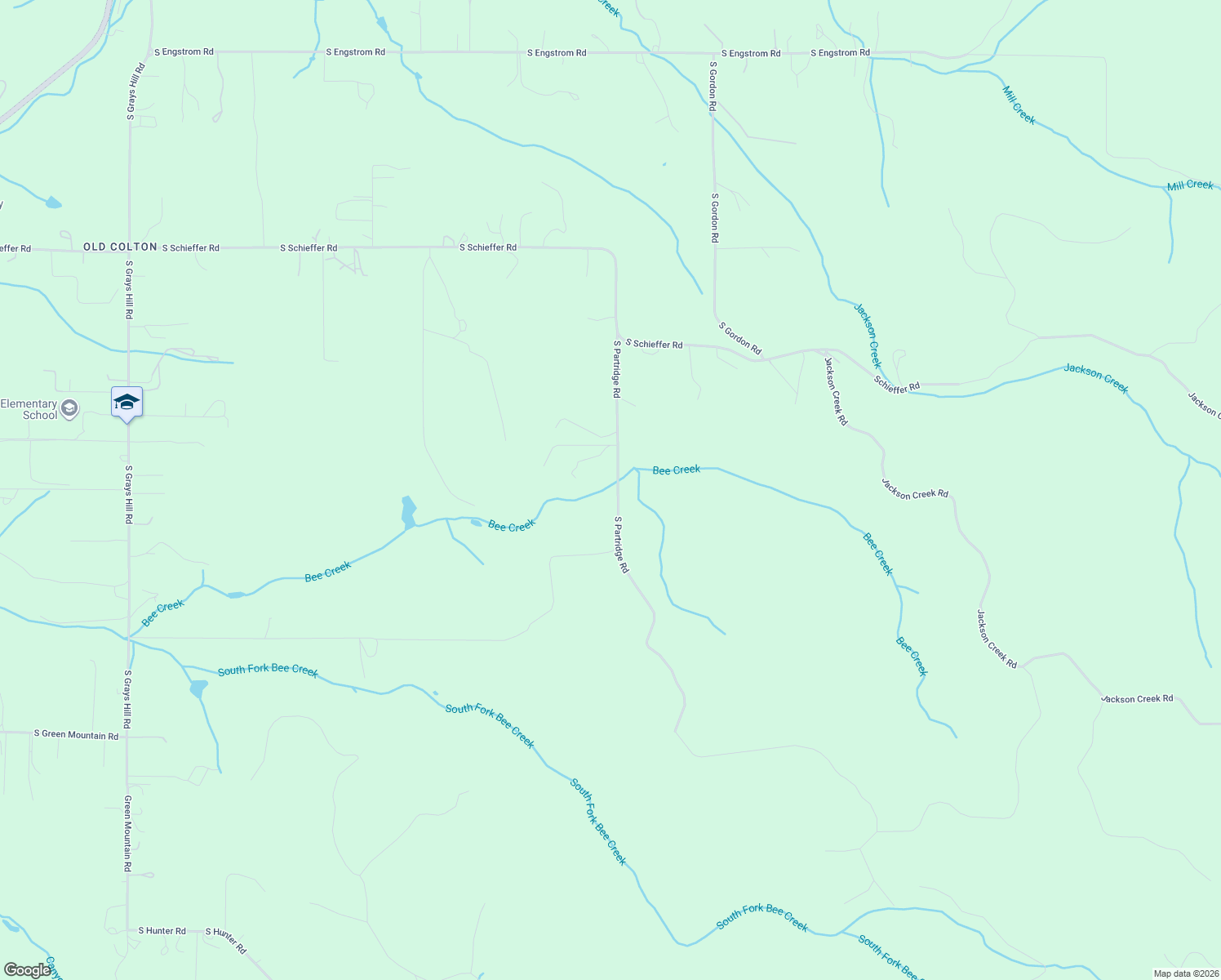 map of restaurants, bars, coffee shops, grocery stores, and more near 30641 South Partridge Road in Colton