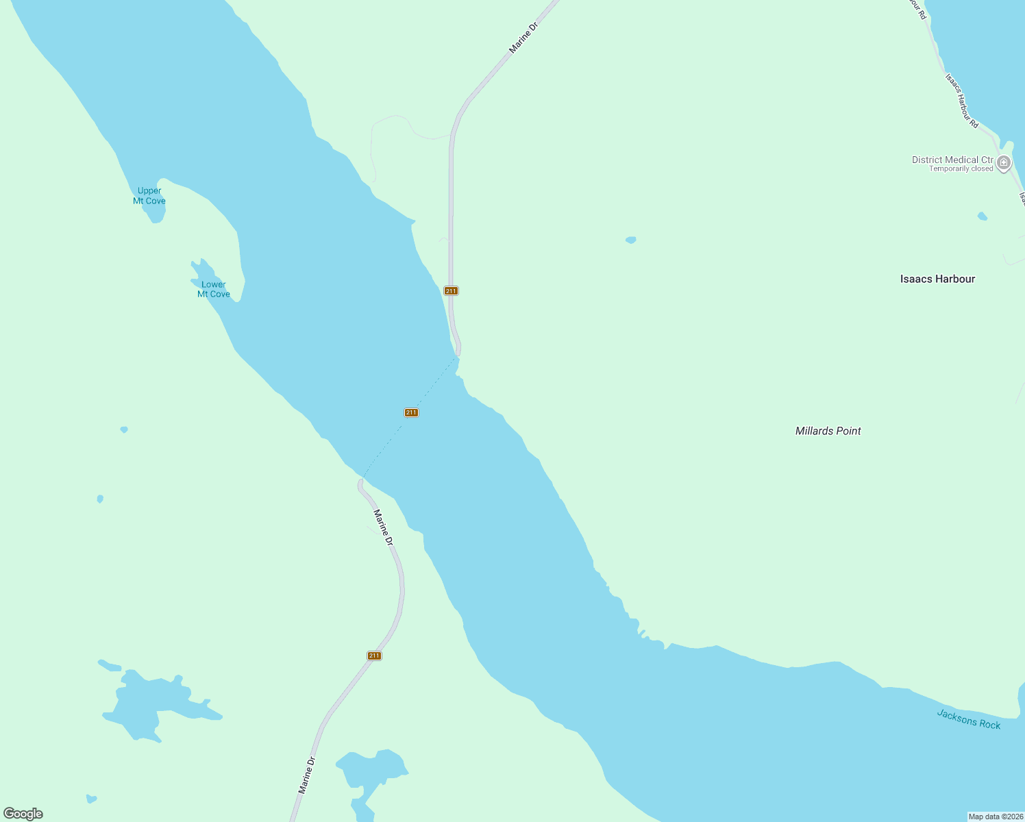map of restaurants, bars, coffee shops, grocery stores, and more near in Isaacs Harbour