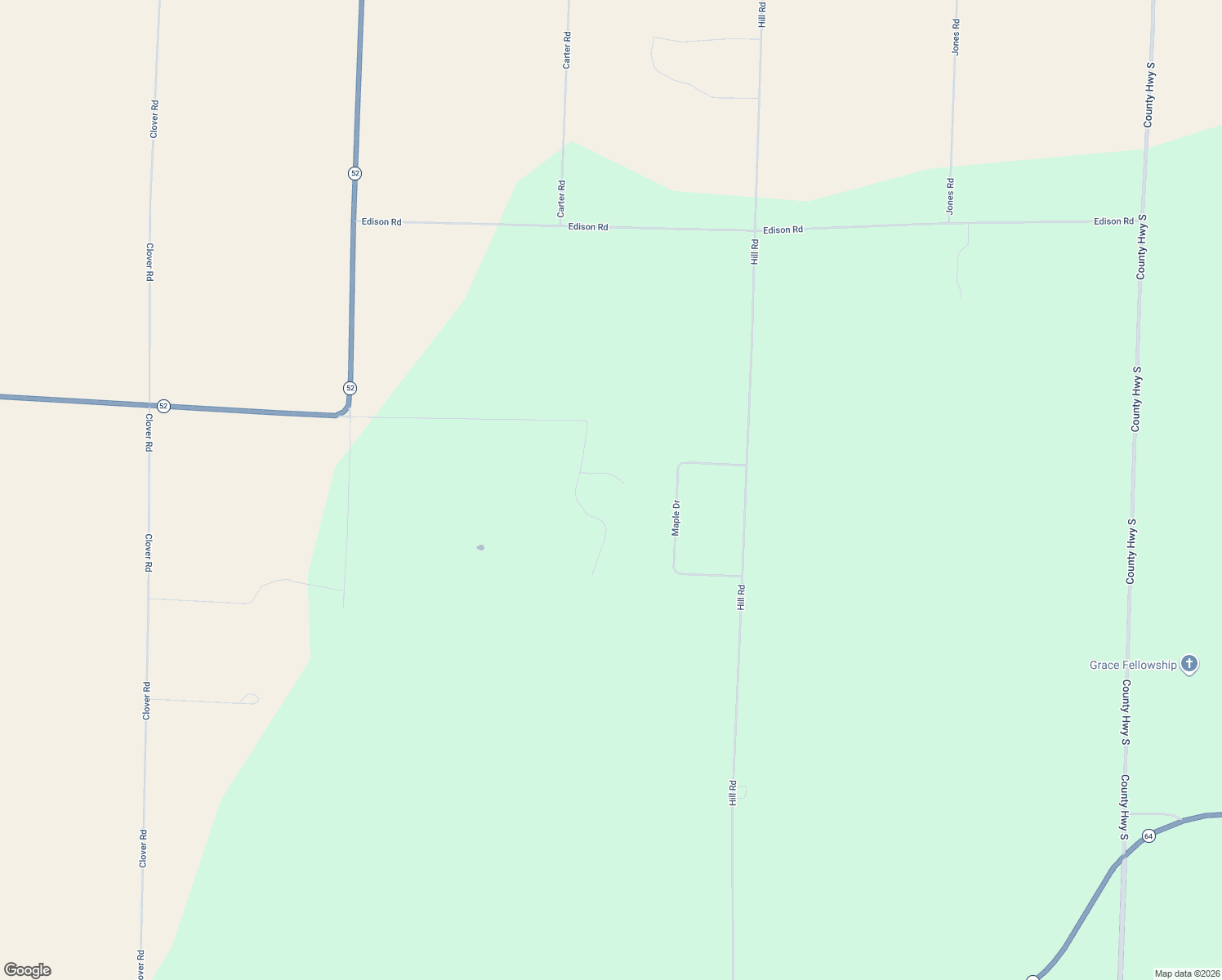 map of restaurants, bars, coffee shops, grocery stores, and more near W7845 Acorn Lane in Antigo