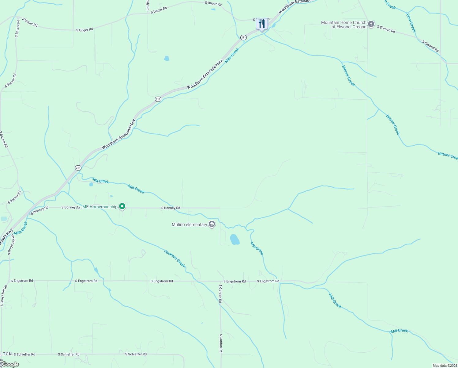 map of restaurants, bars, coffee shops, grocery stores, and more near 23533 South Bonney Road in Colton