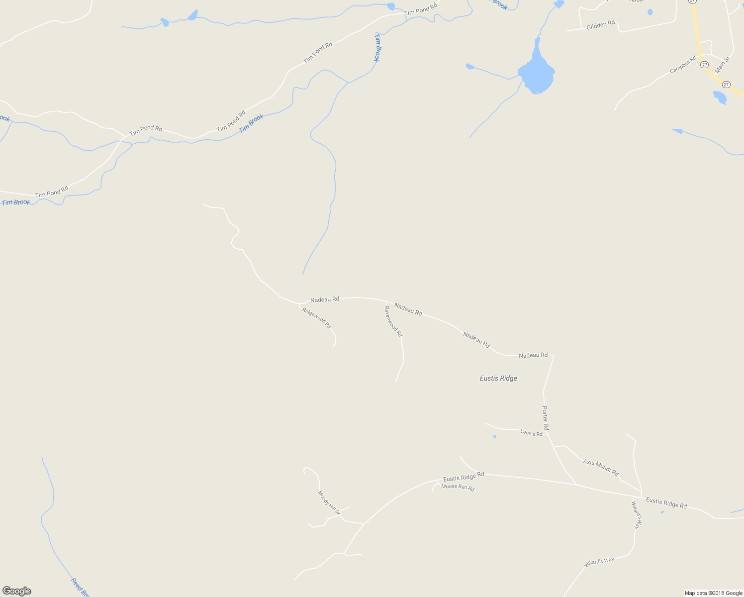 map of restaurants, bars, coffee shops, grocery stores, and more near Nadeau Road in Eustis