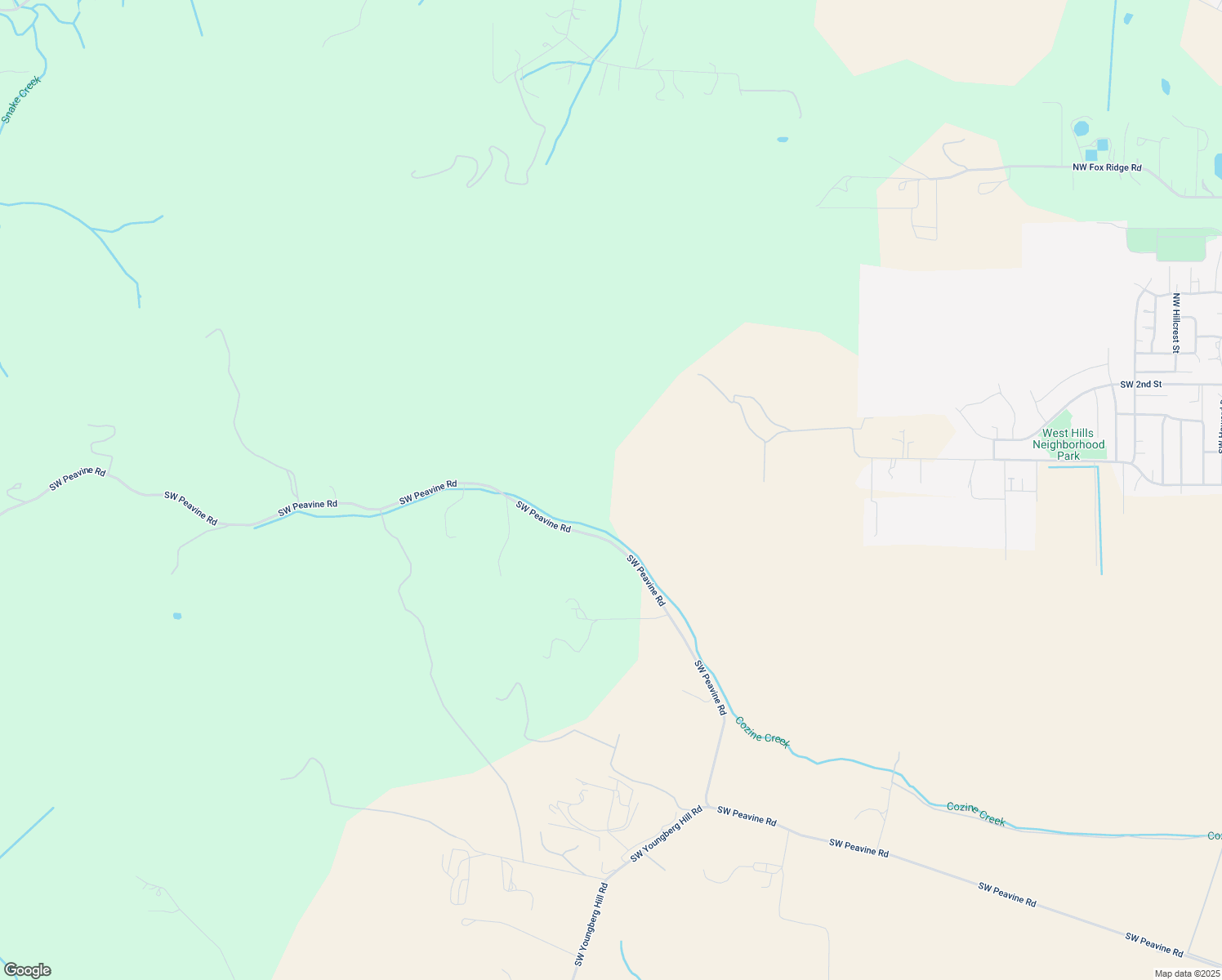 map of restaurants, bars, coffee shops, grocery stores, and more near Southwest Peavine Road in Yamhill County