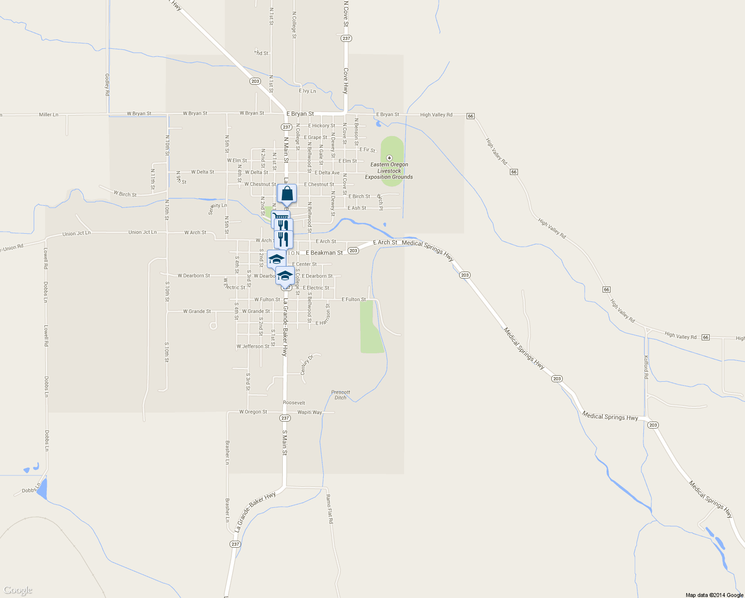 map of restaurants, bars, coffee shops, grocery stores, and more near 1135 East Fulton Street in Union