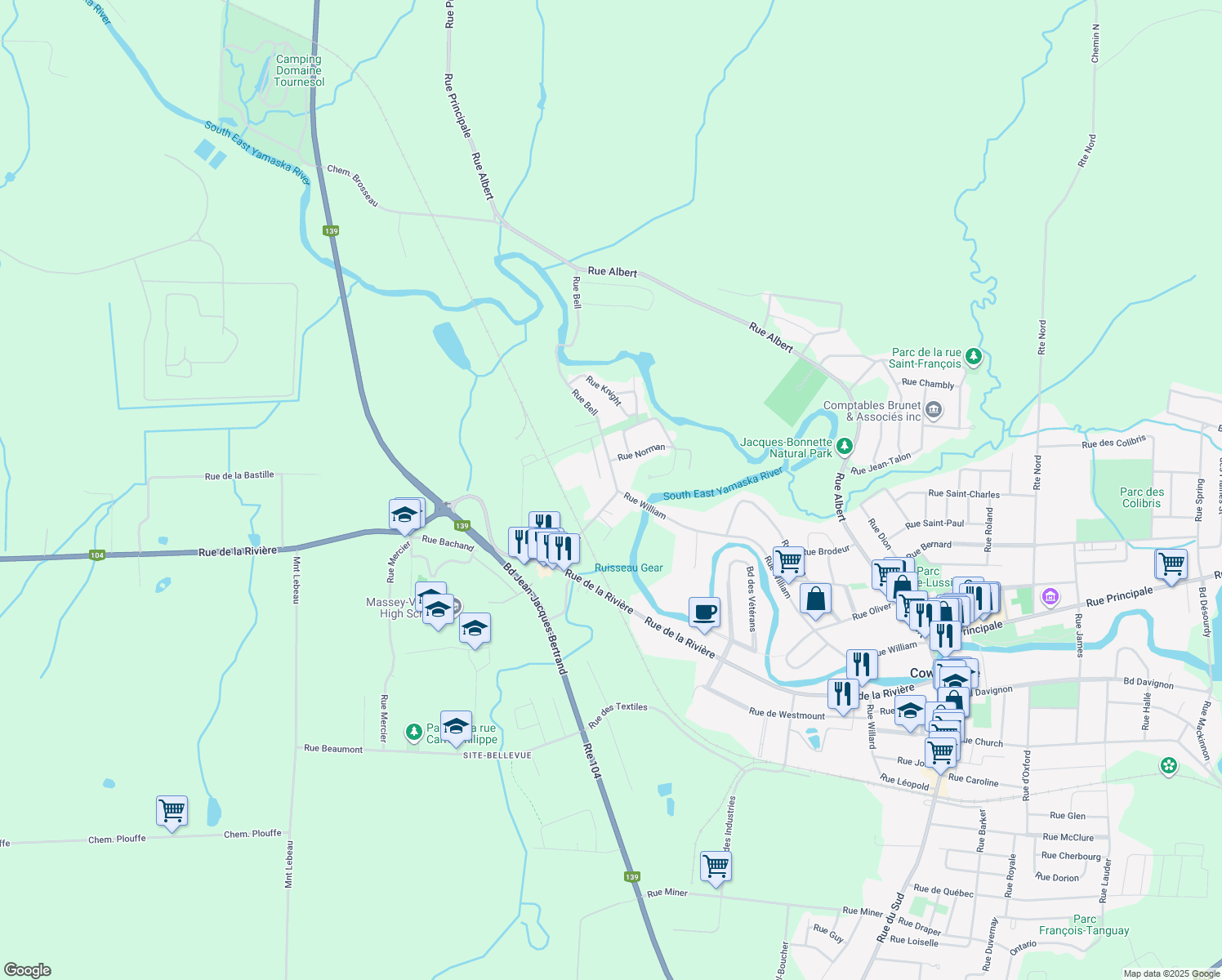 301 Rue Bell, Cowansville QC Walk Score