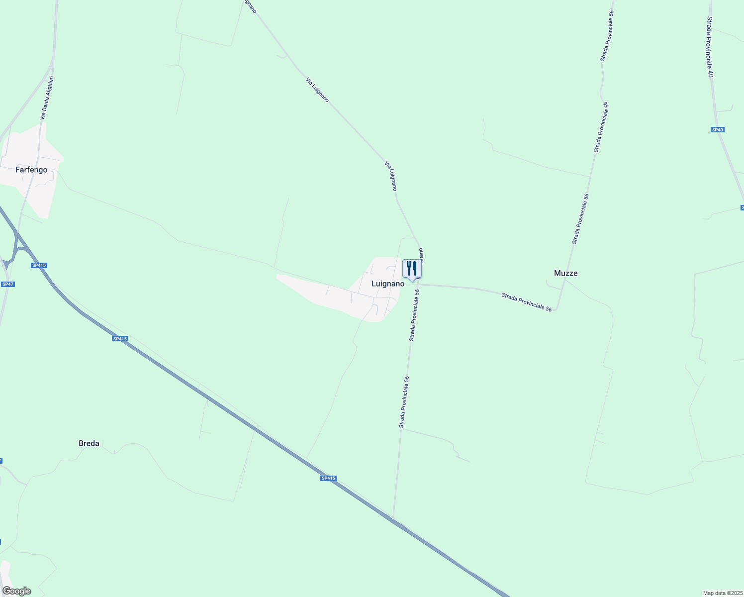 map of restaurants, bars, coffee shops, grocery stores, and more near 2 Via Maggiore in Luignano