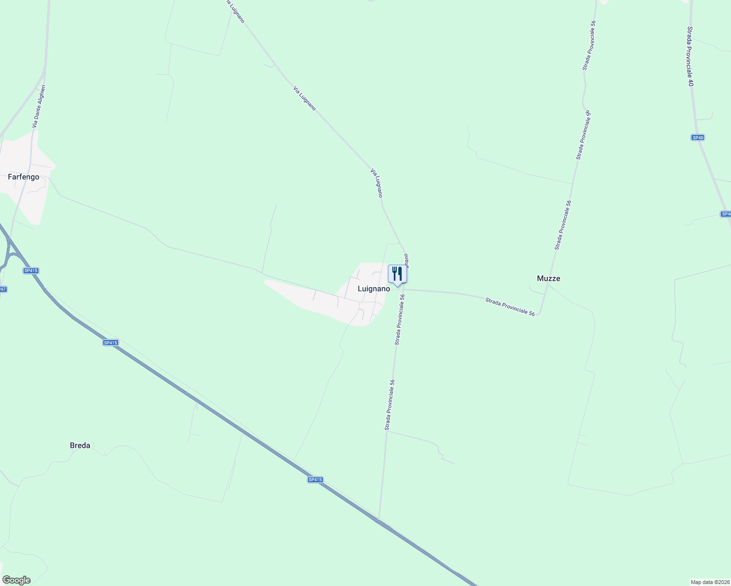 map of restaurants, bars, coffee shops, grocery stores, and more near 2 Via Maggiore in Luignano
