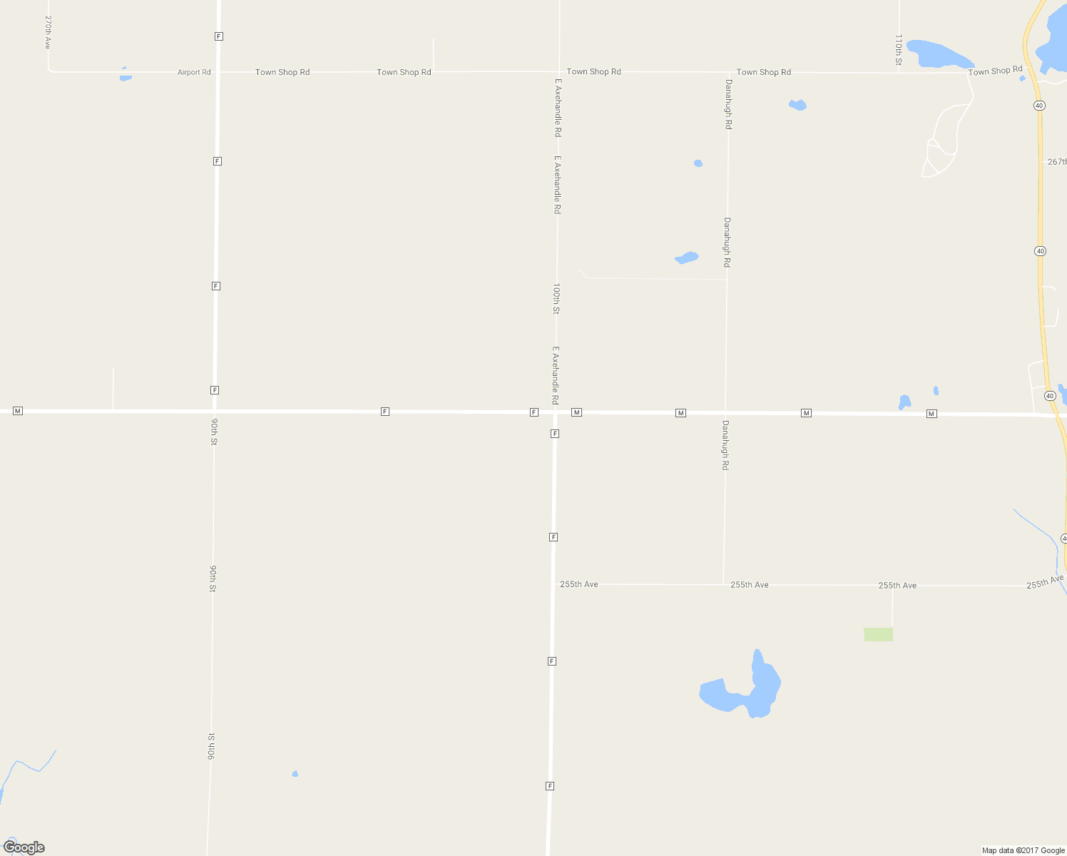 map of restaurants, bars, coffee shops, grocery stores, and more near 9905 County Highway M in New Auburn