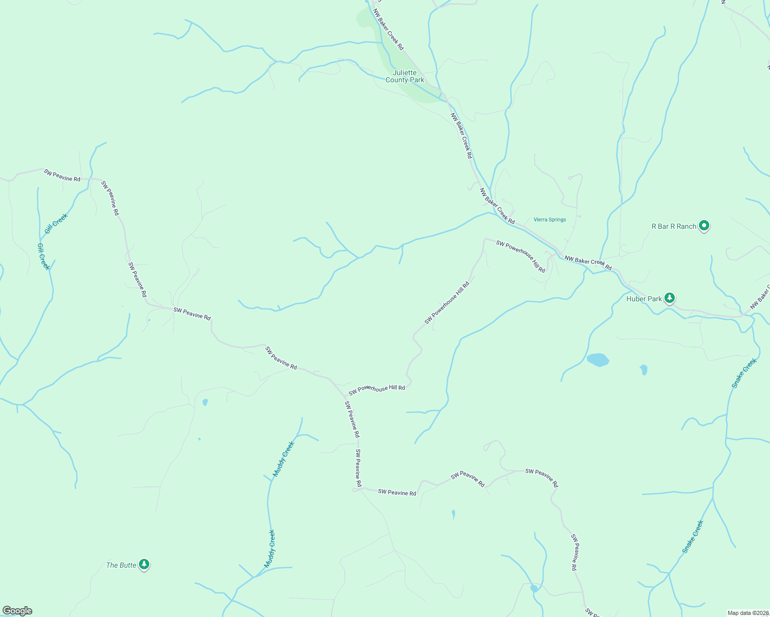 map of restaurants, bars, coffee shops, grocery stores, and more near 20270 Southwest Powerhouse Hill Road in McMinnville