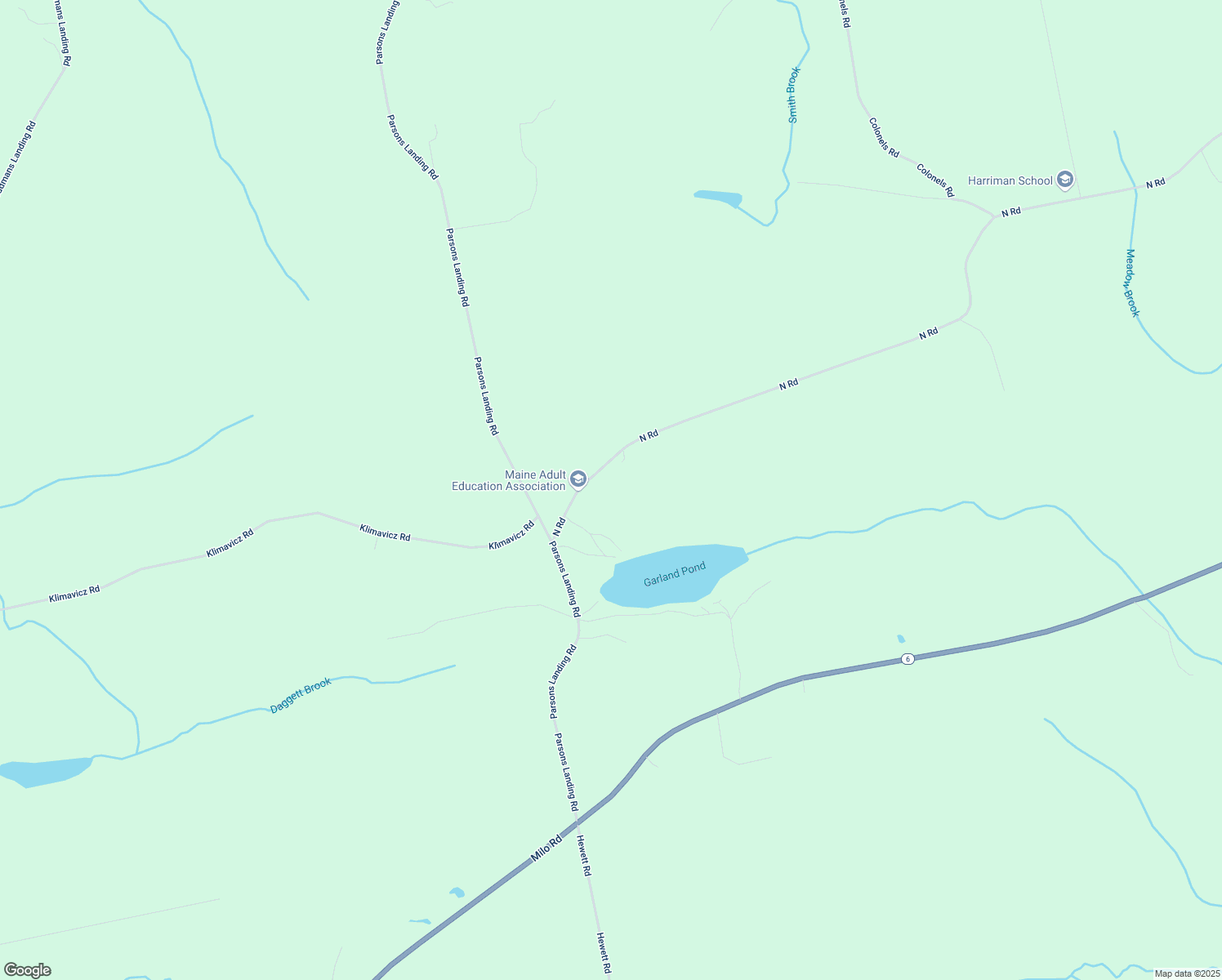 map of restaurants, bars, coffee shops, grocery stores, and more near 38 Bonnie Rose Lane in Dover-Foxcroft