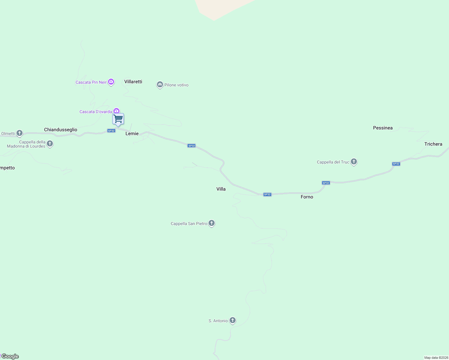 map of restaurants, bars, coffee shops, grocery stores, and more near in Villa
