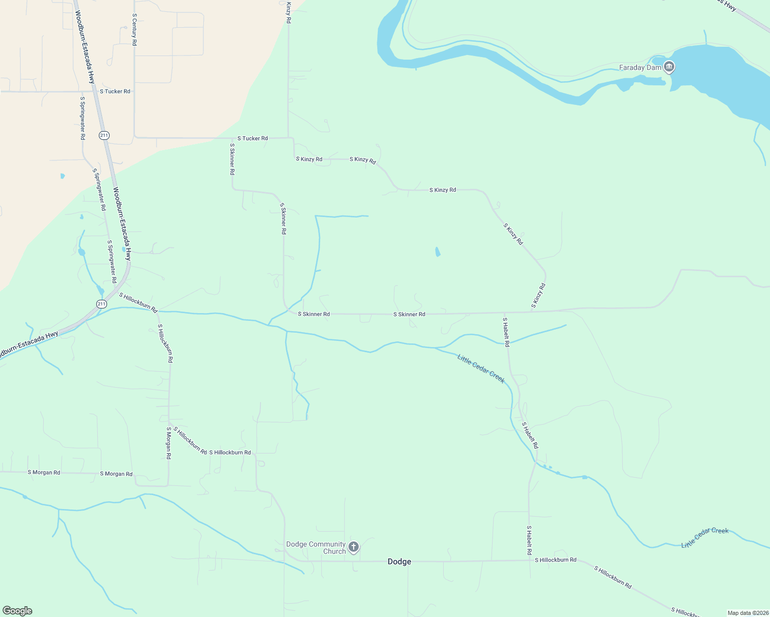 map of restaurants, bars, coffee shops, grocery stores, and more near 27331 South Skinner Road in Estacada