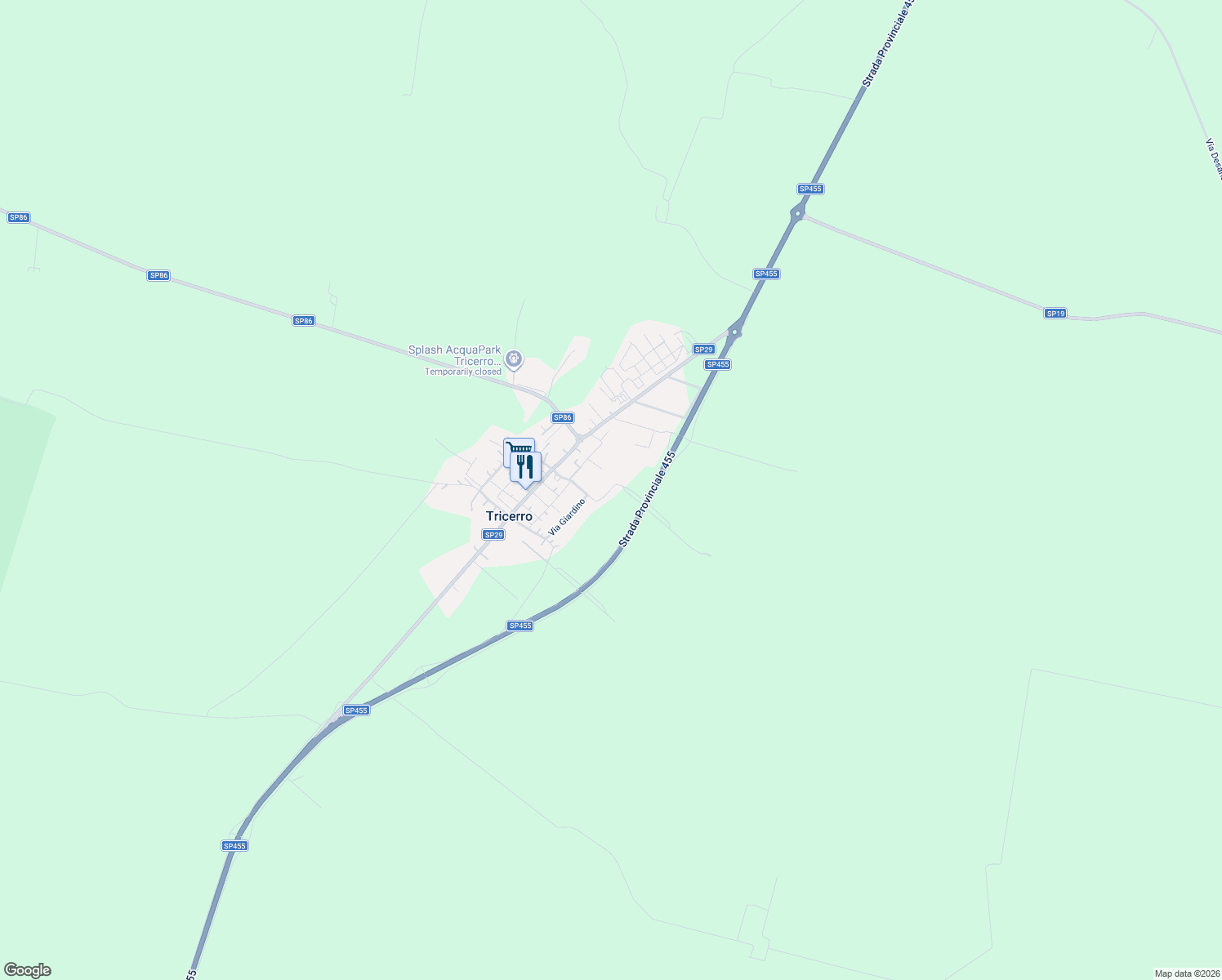 map of restaurants, bars, coffee shops, grocery stores, and more near 8 Via San Giorgio in Tricerro