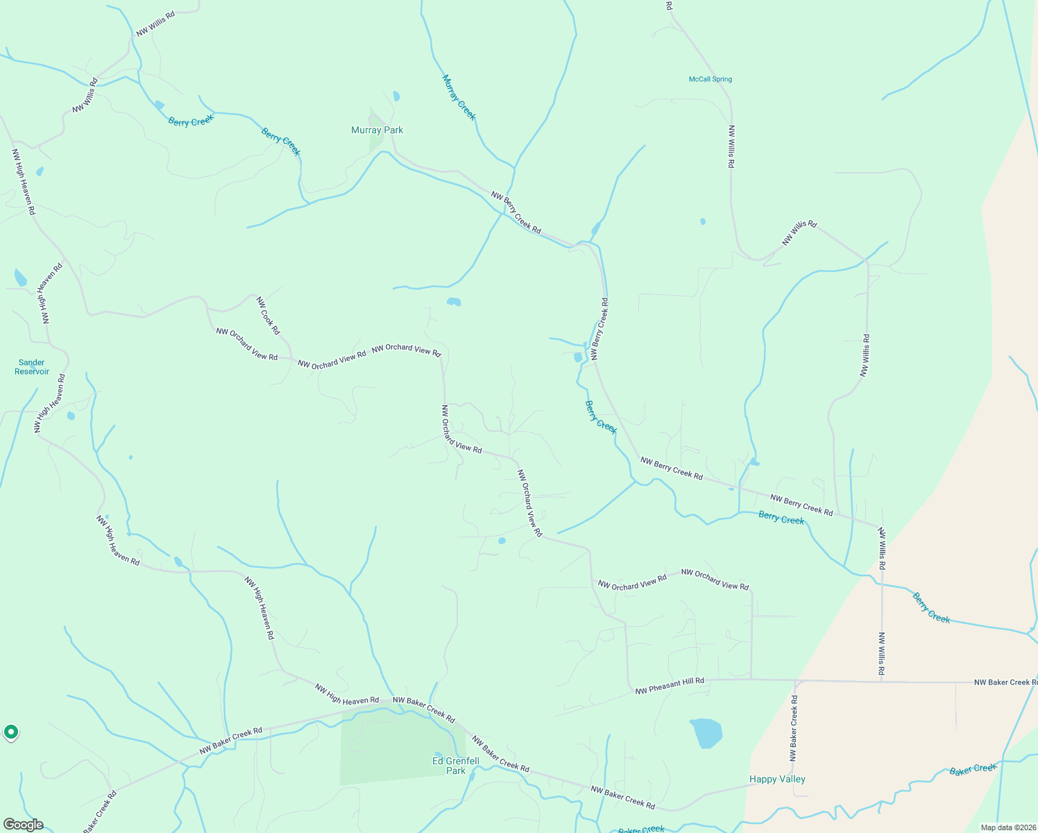 map of restaurants, bars, coffee shops, grocery stores, and more near 15150 Northwest Orchard View Road in McMinnville