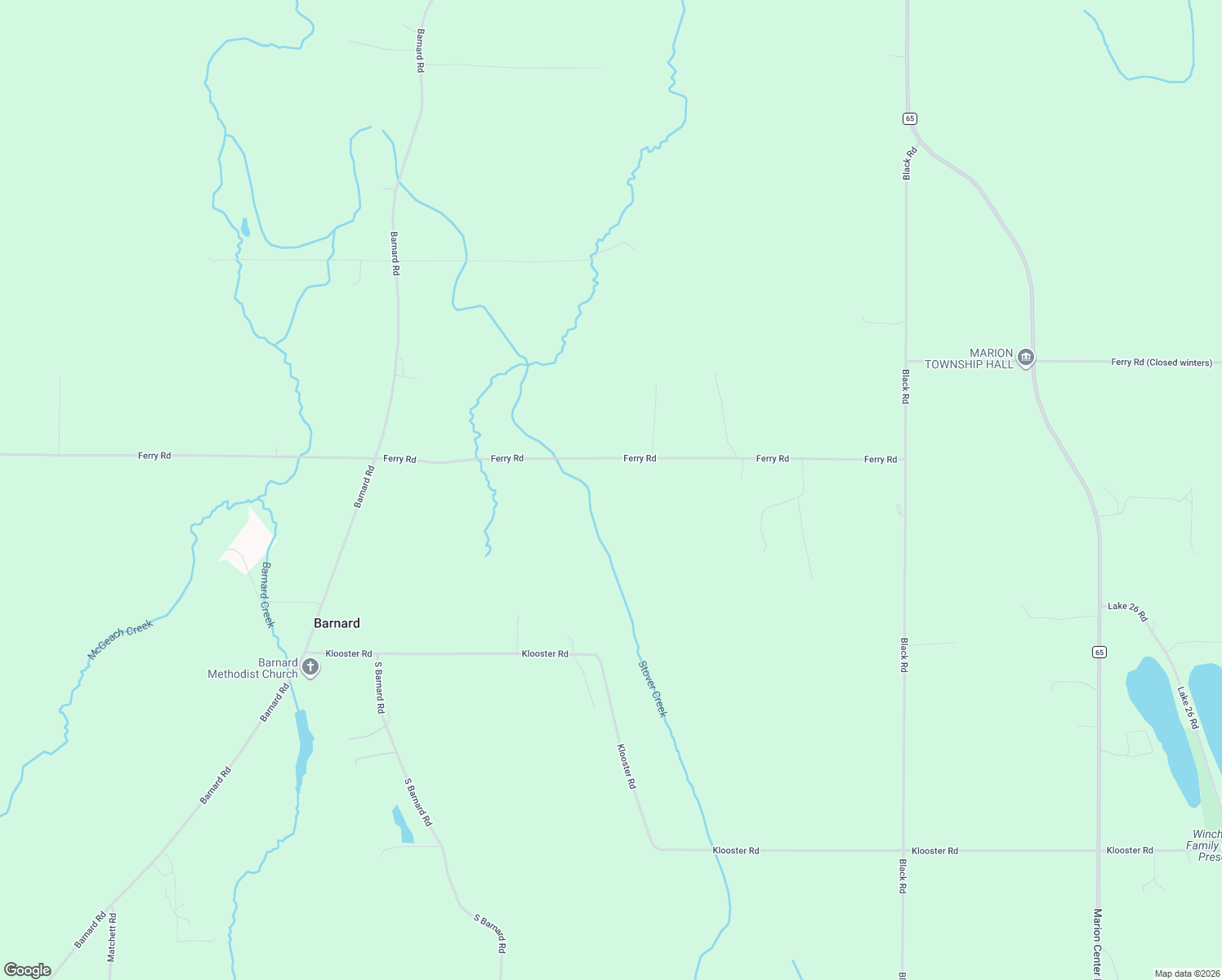 map of restaurants, bars, coffee shops, grocery stores, and more near 14990 Ferry Road in Charlevoix