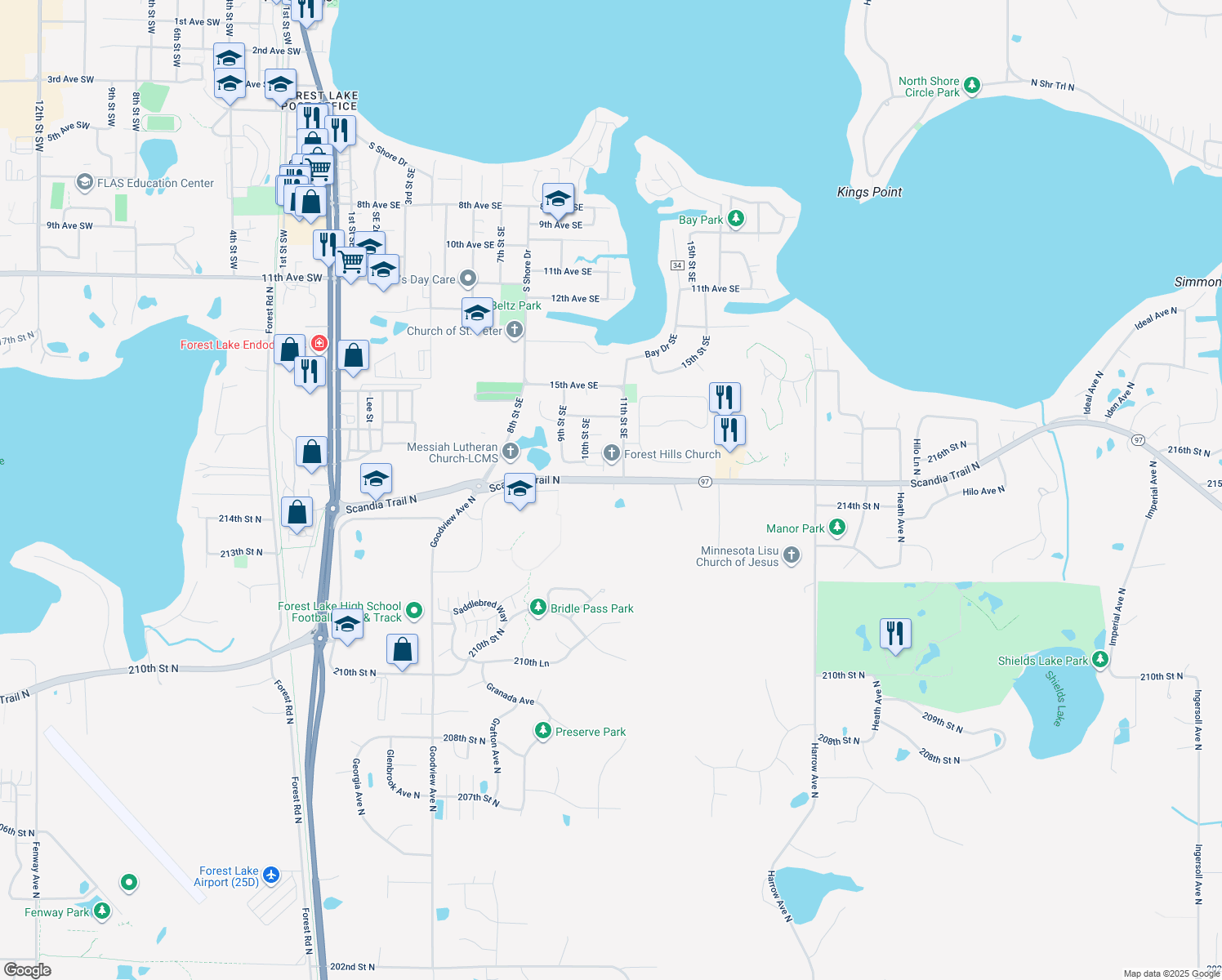 6773 Scandia Trail North, Forest Lake MN Walk Score
