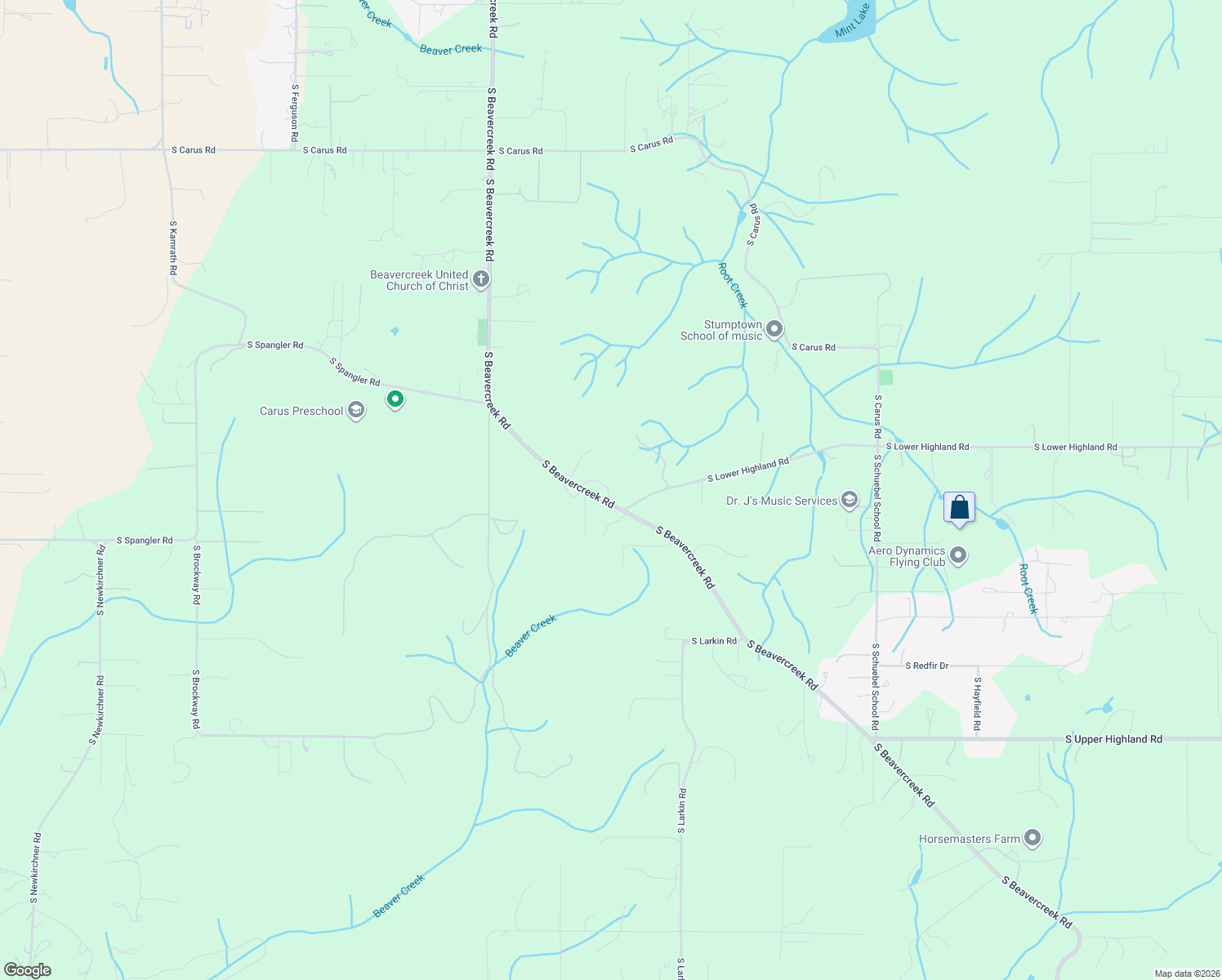 map of restaurants, bars, coffee shops, grocery stores, and more near 23860 South Beavercreek Road in Beavercreek