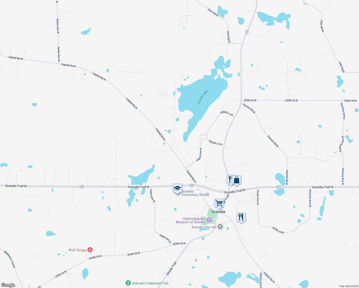 21621 Oldfield Avenue North, Scandia MN Walk Score