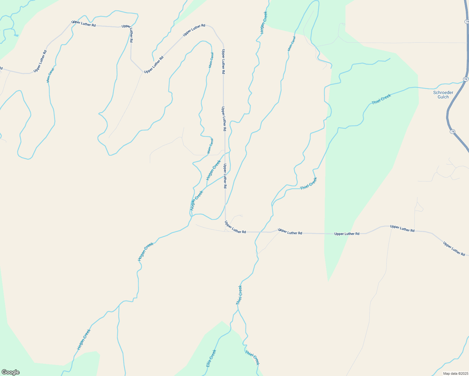 map of restaurants, bars, coffee shops, grocery stores, and more near 220 Upper Luther Road in Red Lodge