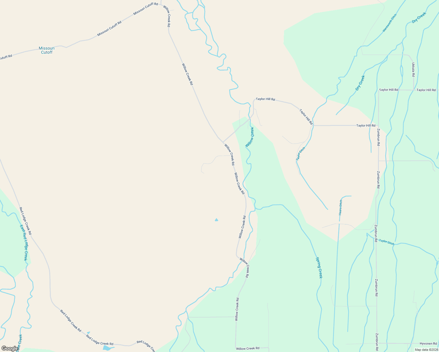 map of restaurants, bars, coffee shops, grocery stores, and more near 581 Willow Creek Road in Red Lodge