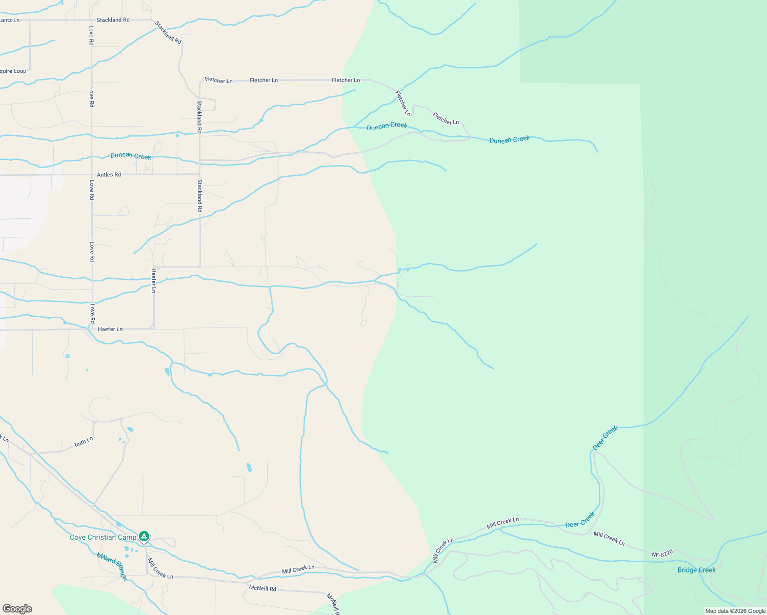 map of restaurants, bars, coffee shops, grocery stores, and more near 70286 Haefer Lane in Cove