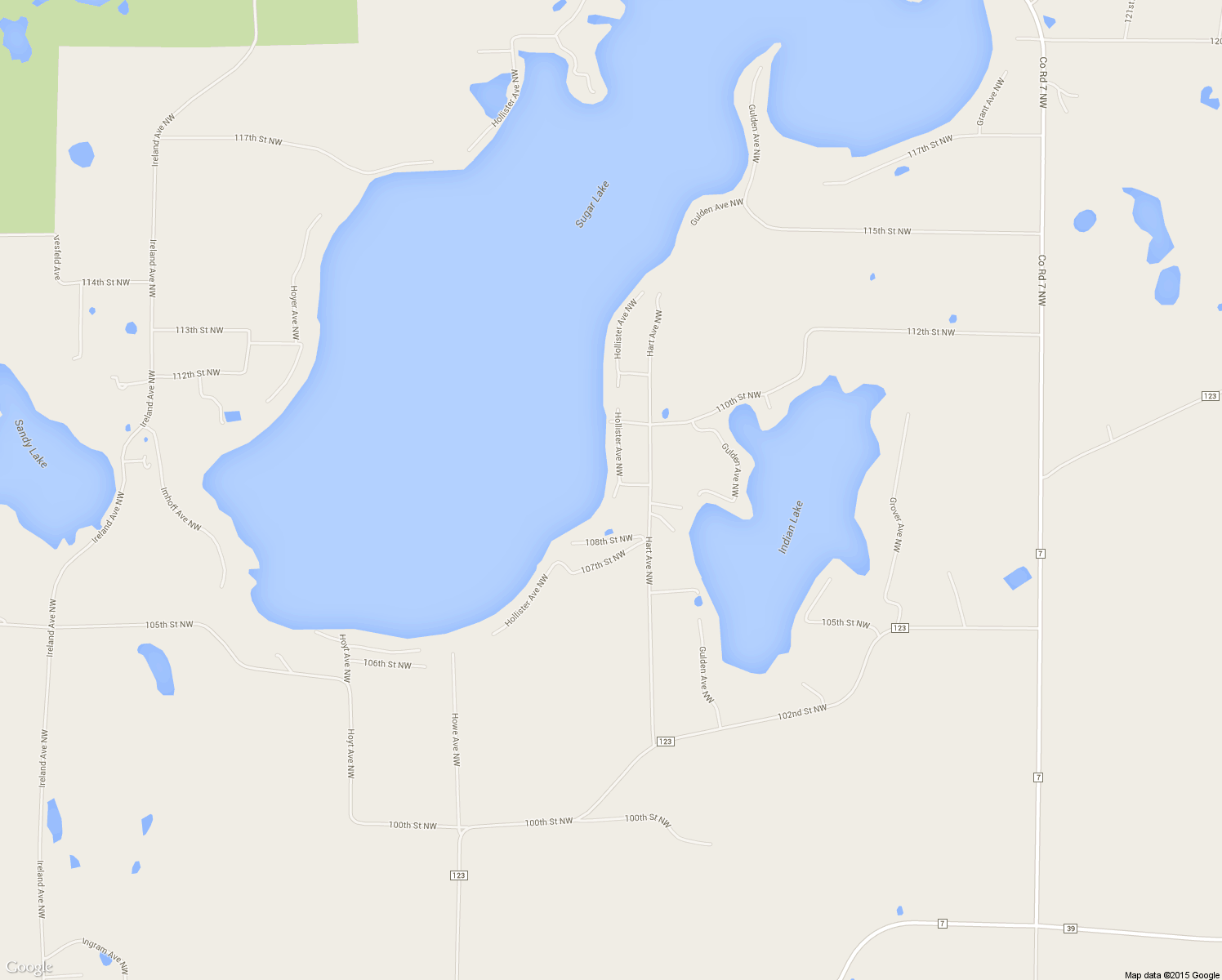 map of restaurants, bars, coffee shops, grocery stores, and more near 10829 Hollister Avenue Northwest in Maple Lake