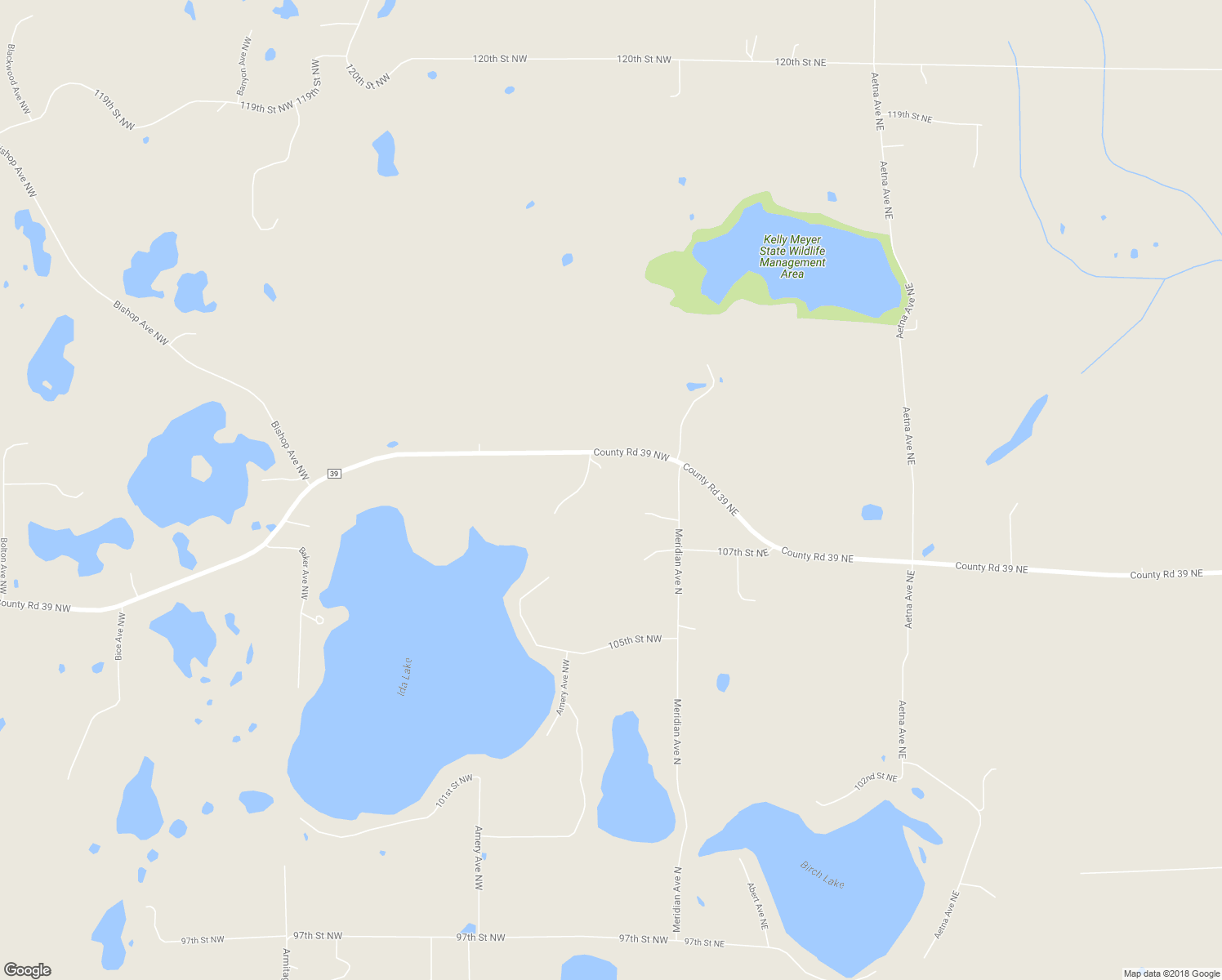 map of restaurants, bars, coffee shops, grocery stores, and more near 245 County Road 39 Northwest in Monticello