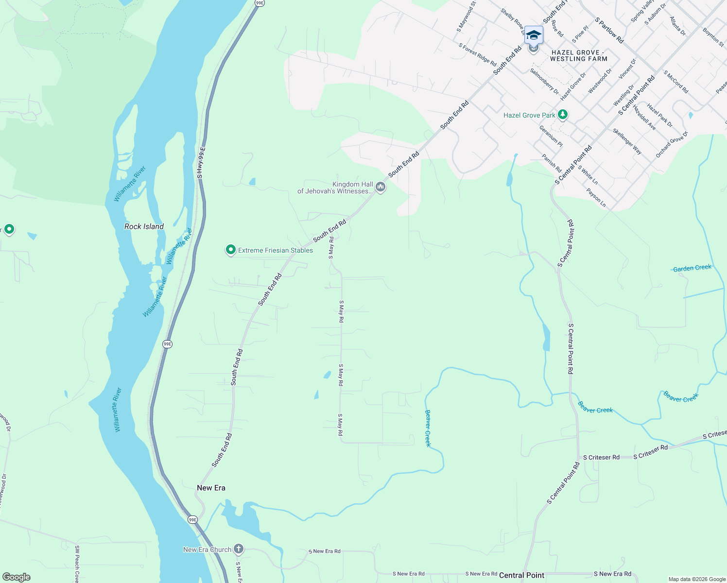 map of restaurants, bars, coffee shops, grocery stores, and more near 10930 S Huntington Dr in Oregon City