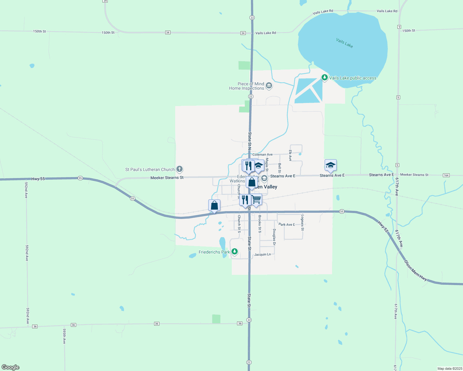 299 Park Street, Eden Valley MN Walk Score