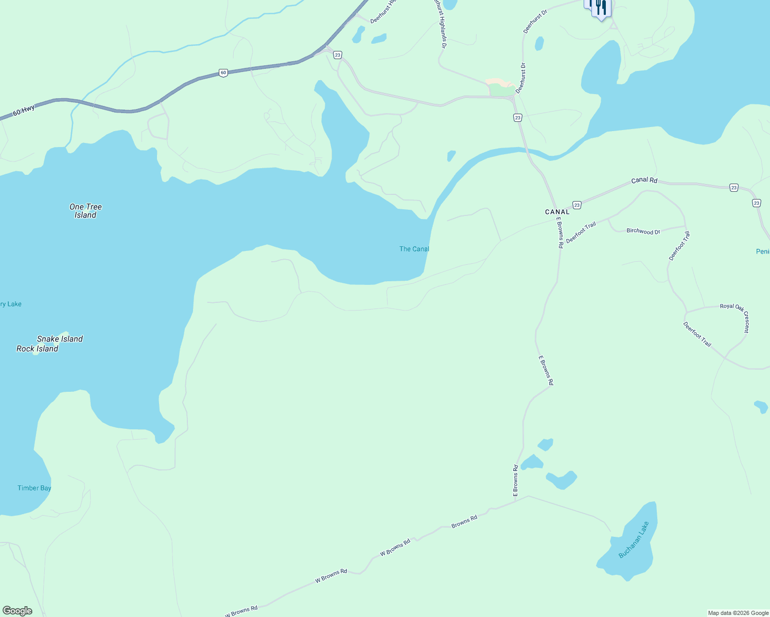 map of restaurants, bars, coffee shops, grocery stores, and more near 333 Swallowdale Road in Huntsville