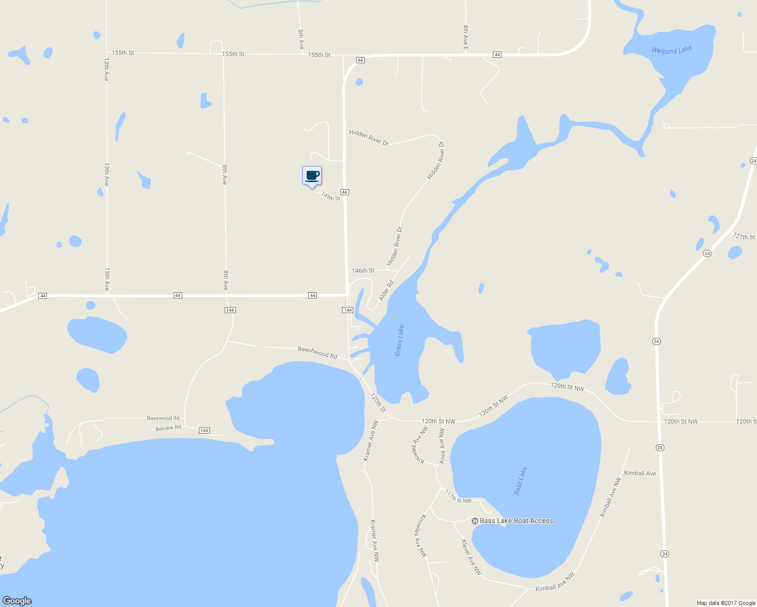 map of restaurants, bars, coffee shops, grocery stores, and more near 217 Alder Road in South Haven