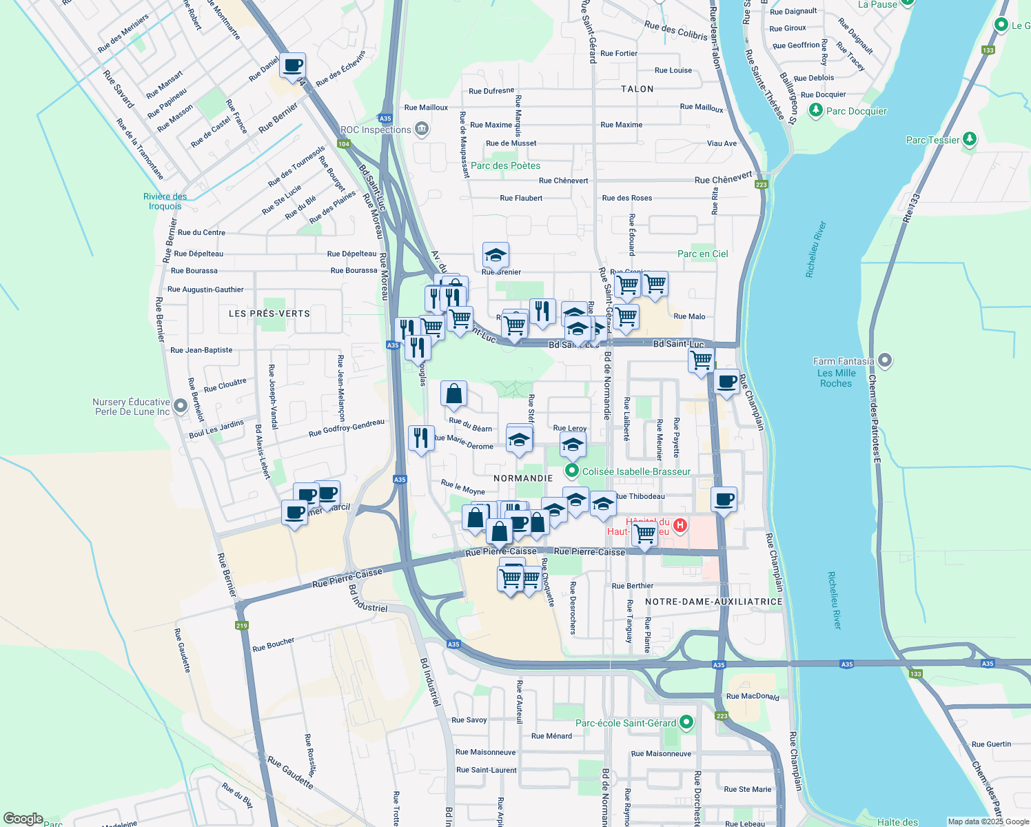 1050 Rue Stéfoni, SaintJeansurRichelieu QC Walk Score