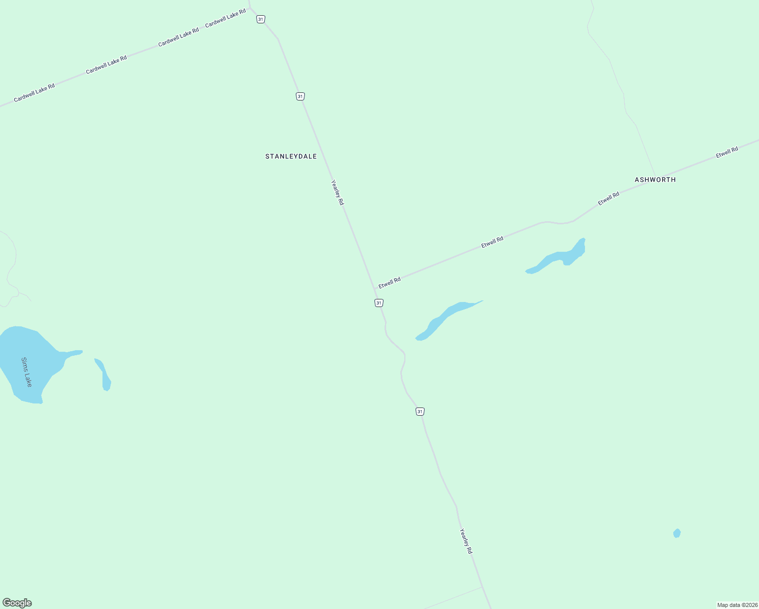 map of restaurants, bars, coffee shops, grocery stores, and more near 1590 Yearley Road in Huntsville