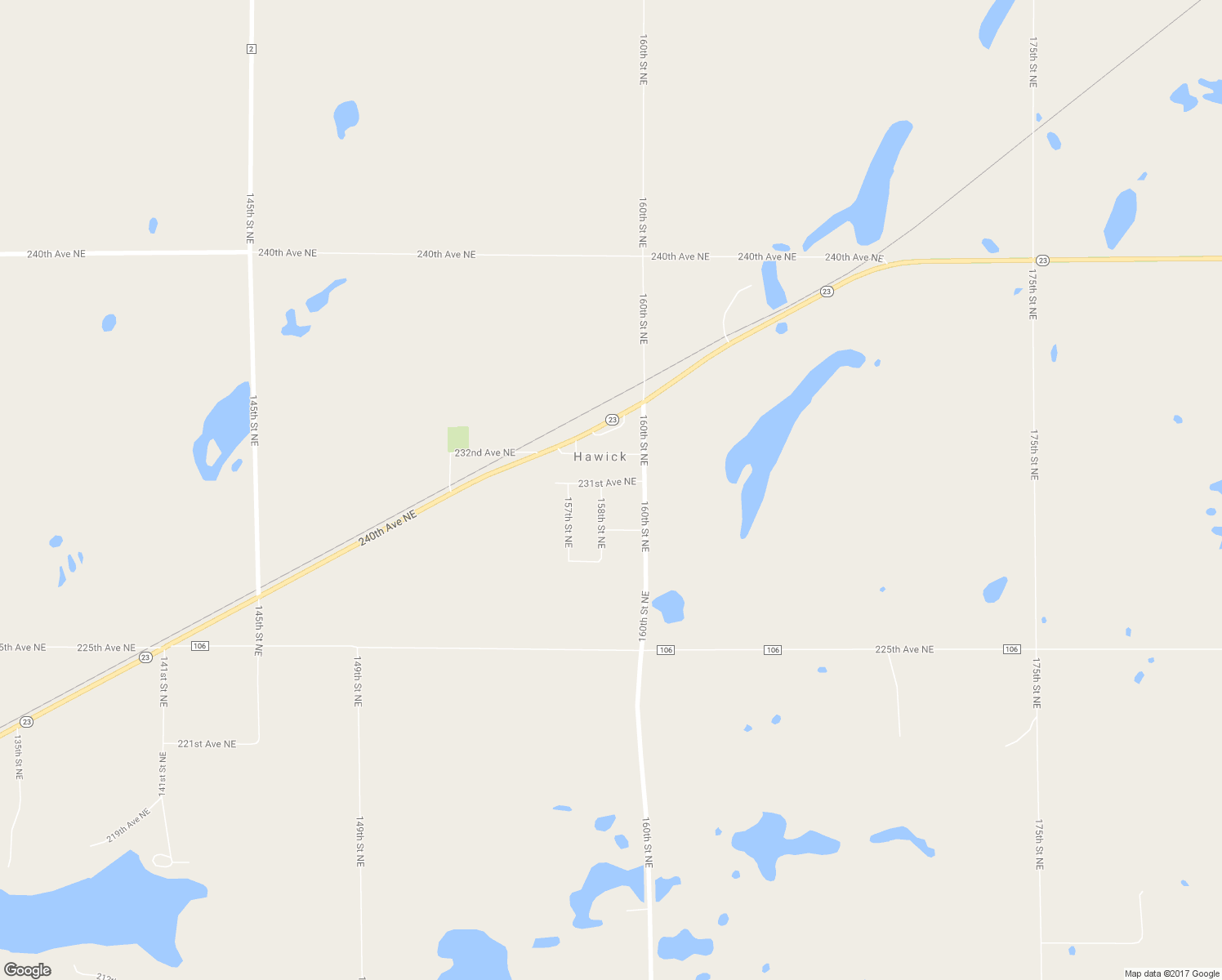 map of restaurants, bars, coffee shops, grocery stores, and more near 15895 231st Avenue Northeast in Hawick